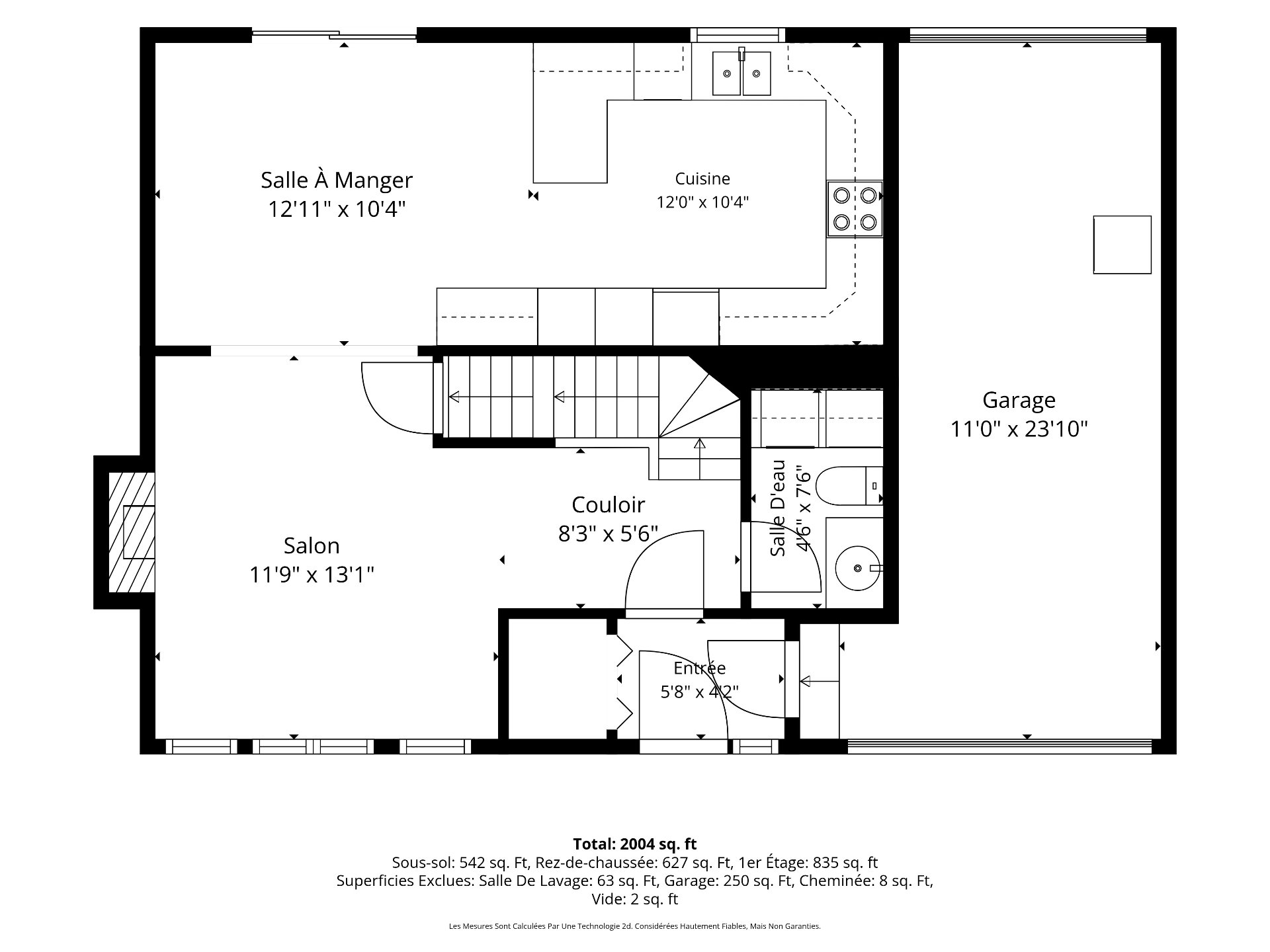 PLan rez-de-chaussée