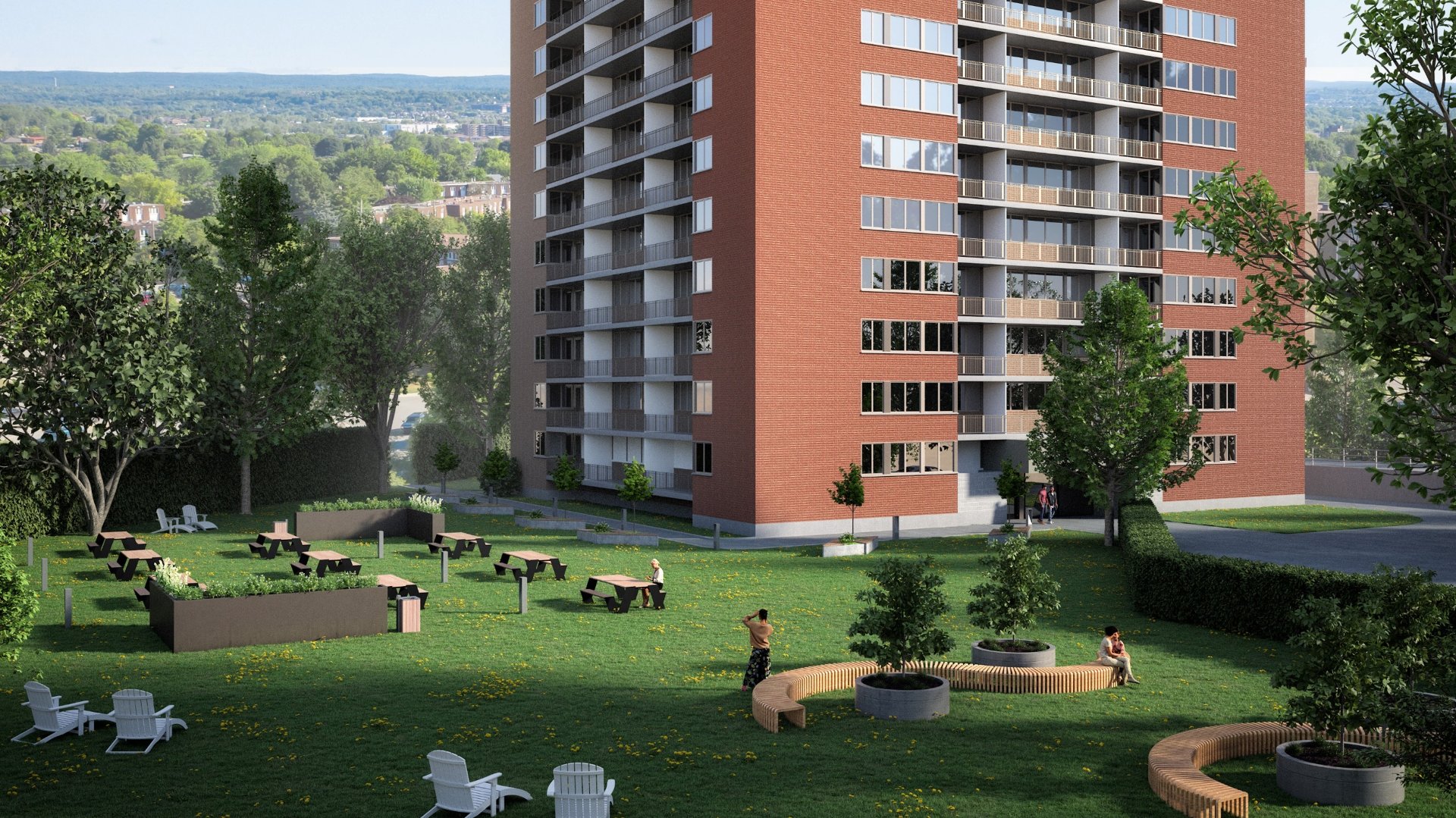 Façade - Photos mises en scène virtuellement.