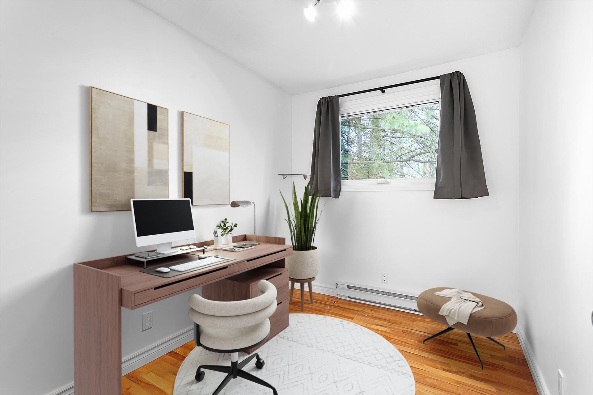 Bureau - Home staging virtuel réalisé