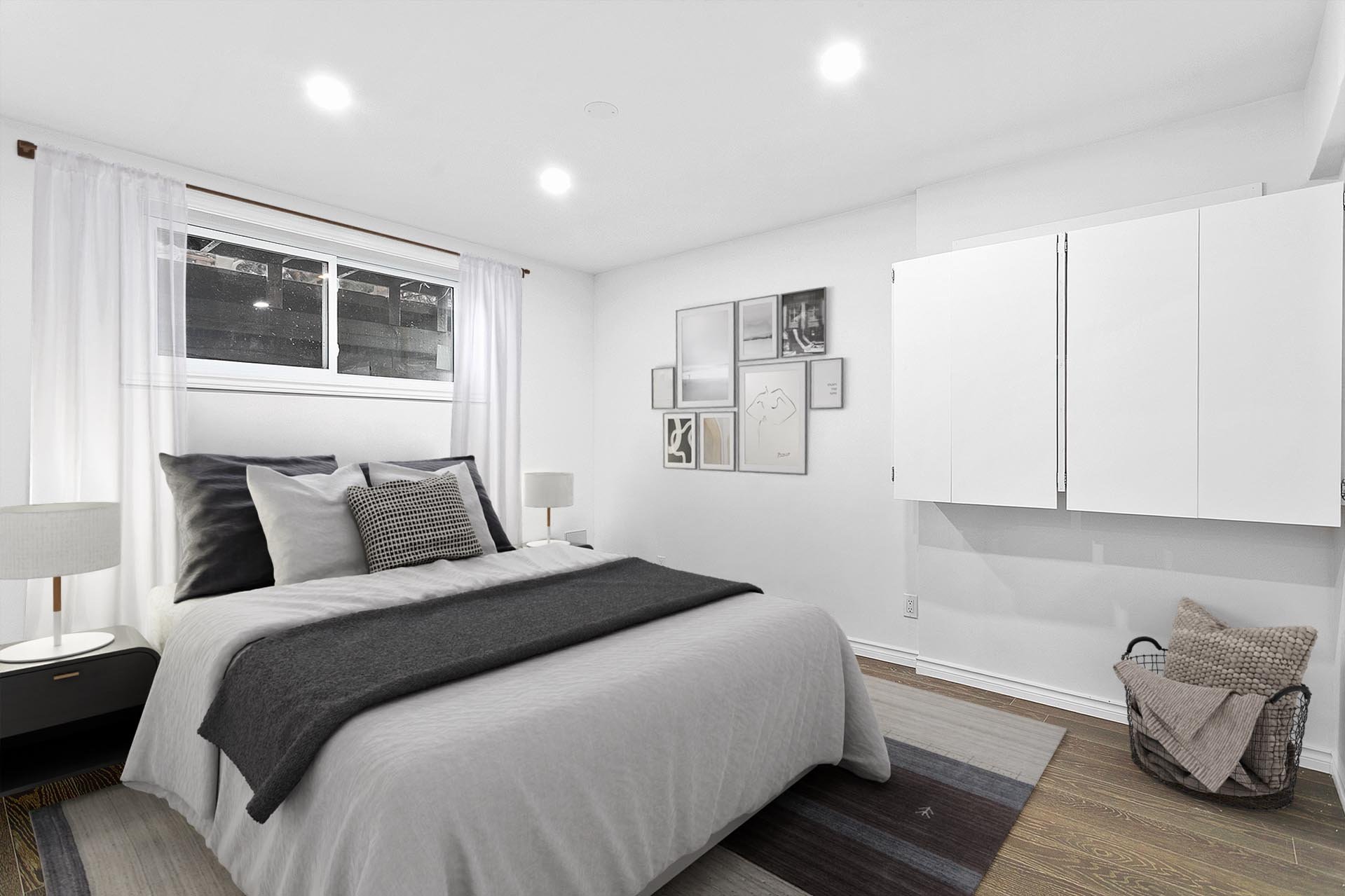 Chambre à coucher - Home staging virtuel réalisé