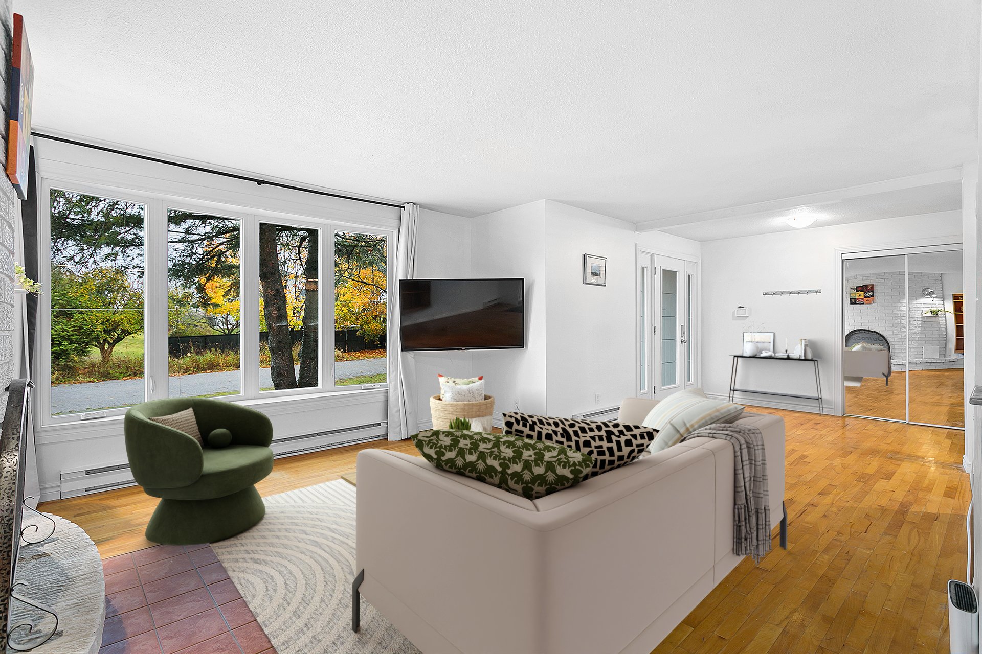 Salon - Home staging virtuel réalisé