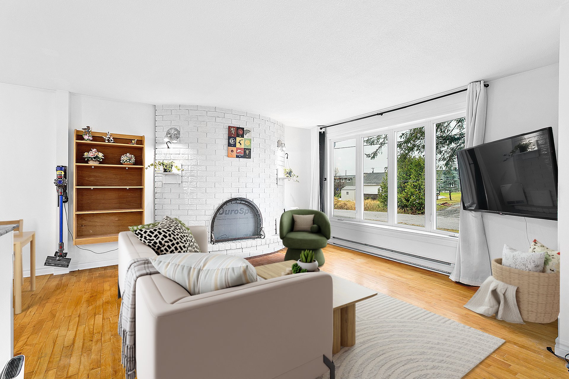 Salon - Home staging virtuel réalisé