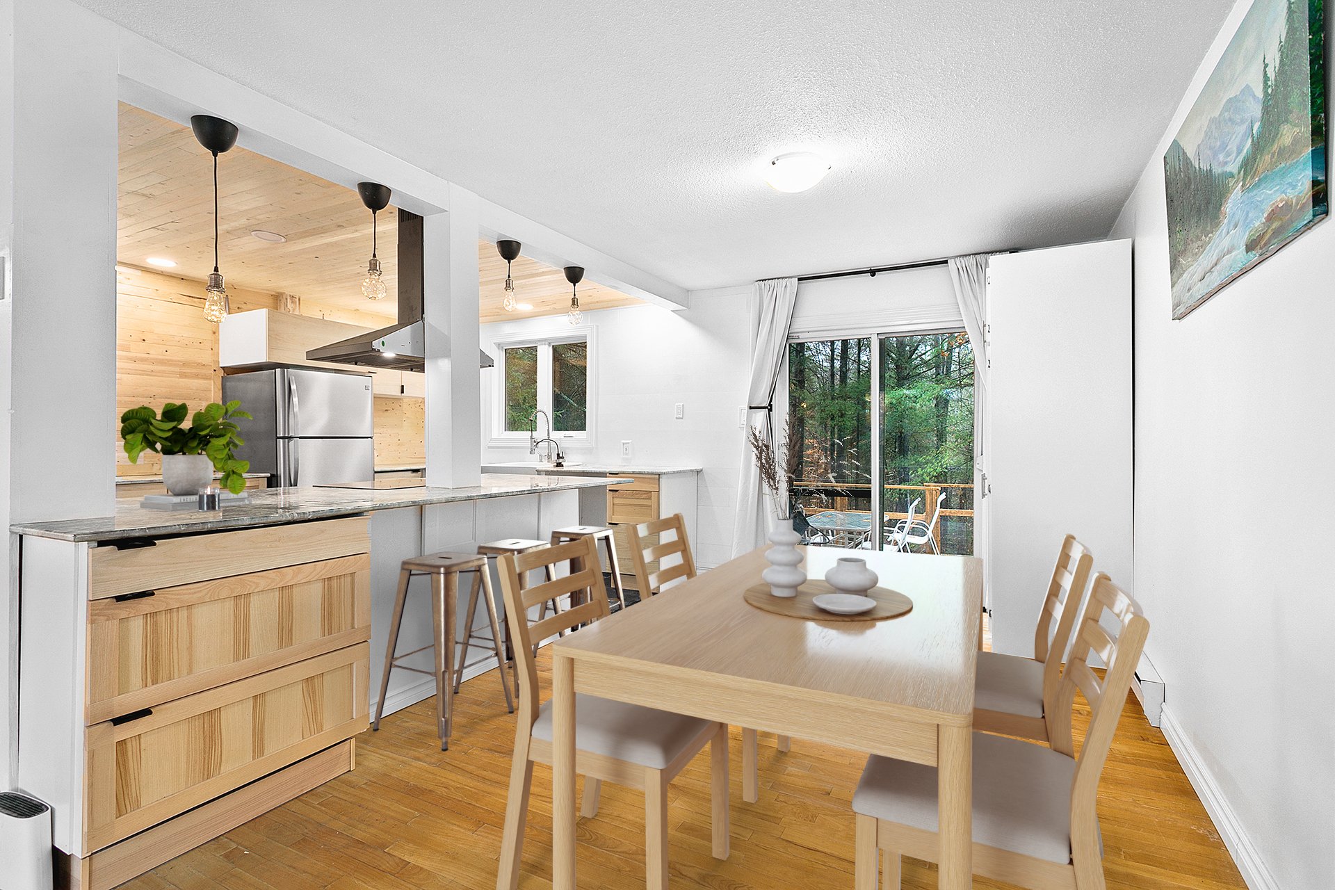 Salle à manger - Home staging virtuel réalisé