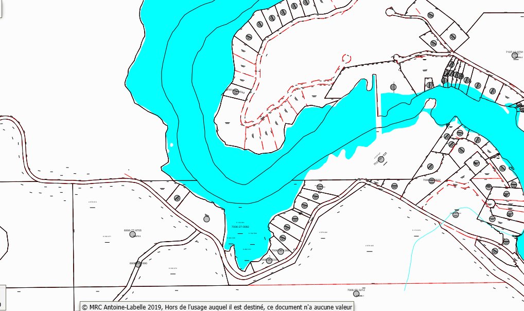 Plan (croquis) - cadastre