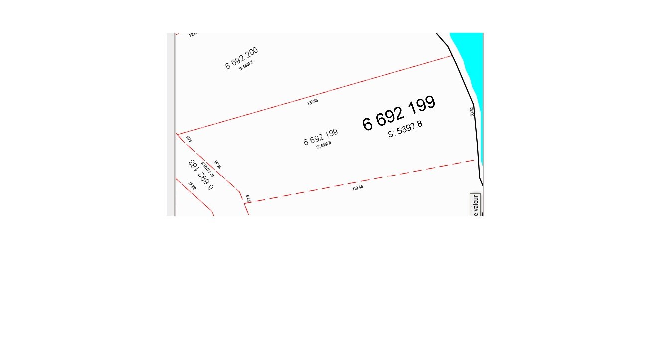 Plan (croquis) - cadastre