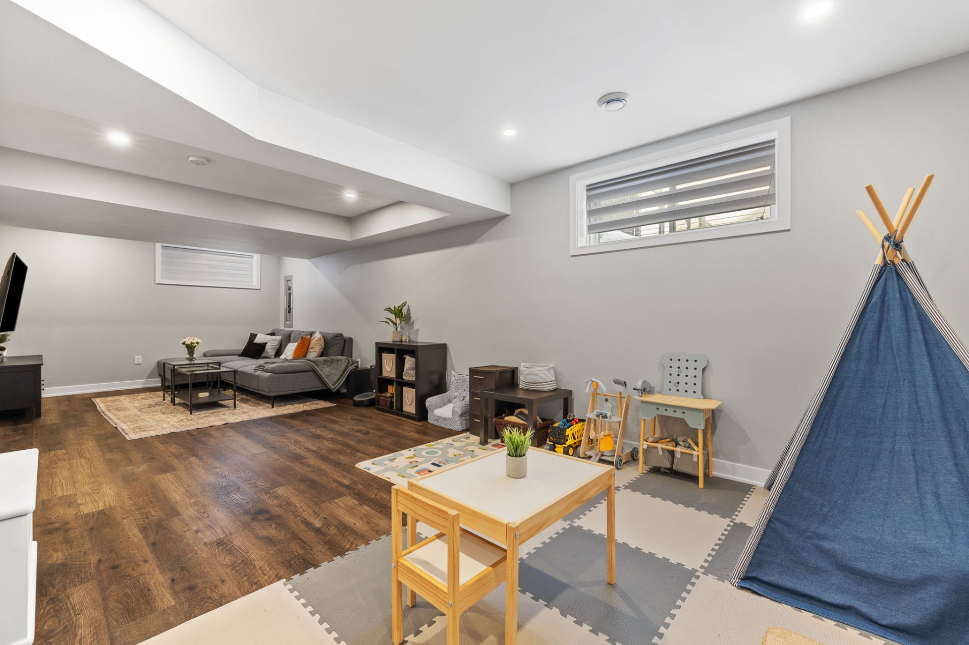 Salle familiale - au sous-sol