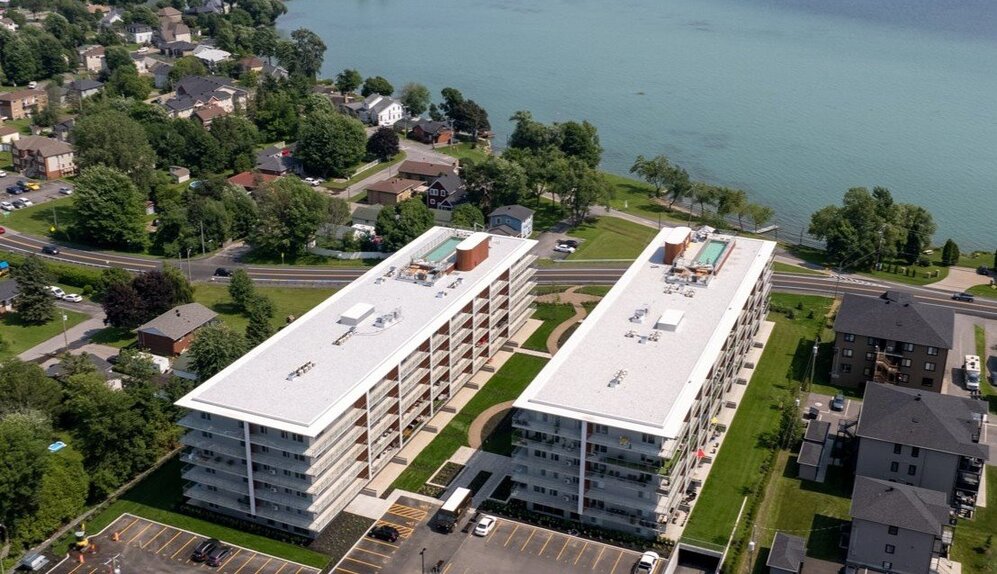 Aerial photo - On the shores of Lac Saint-François.