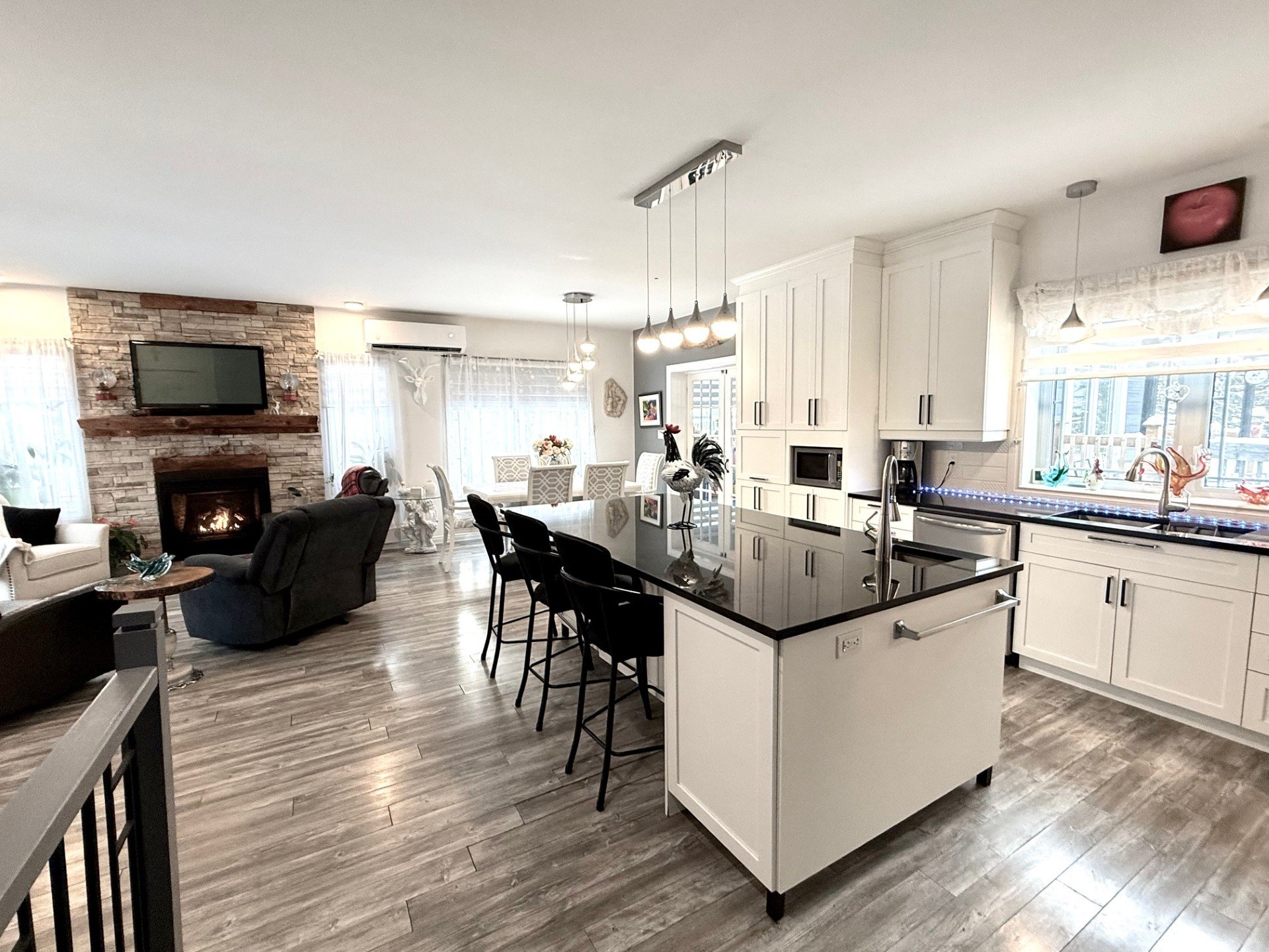 Overall View - island with storage on both sides