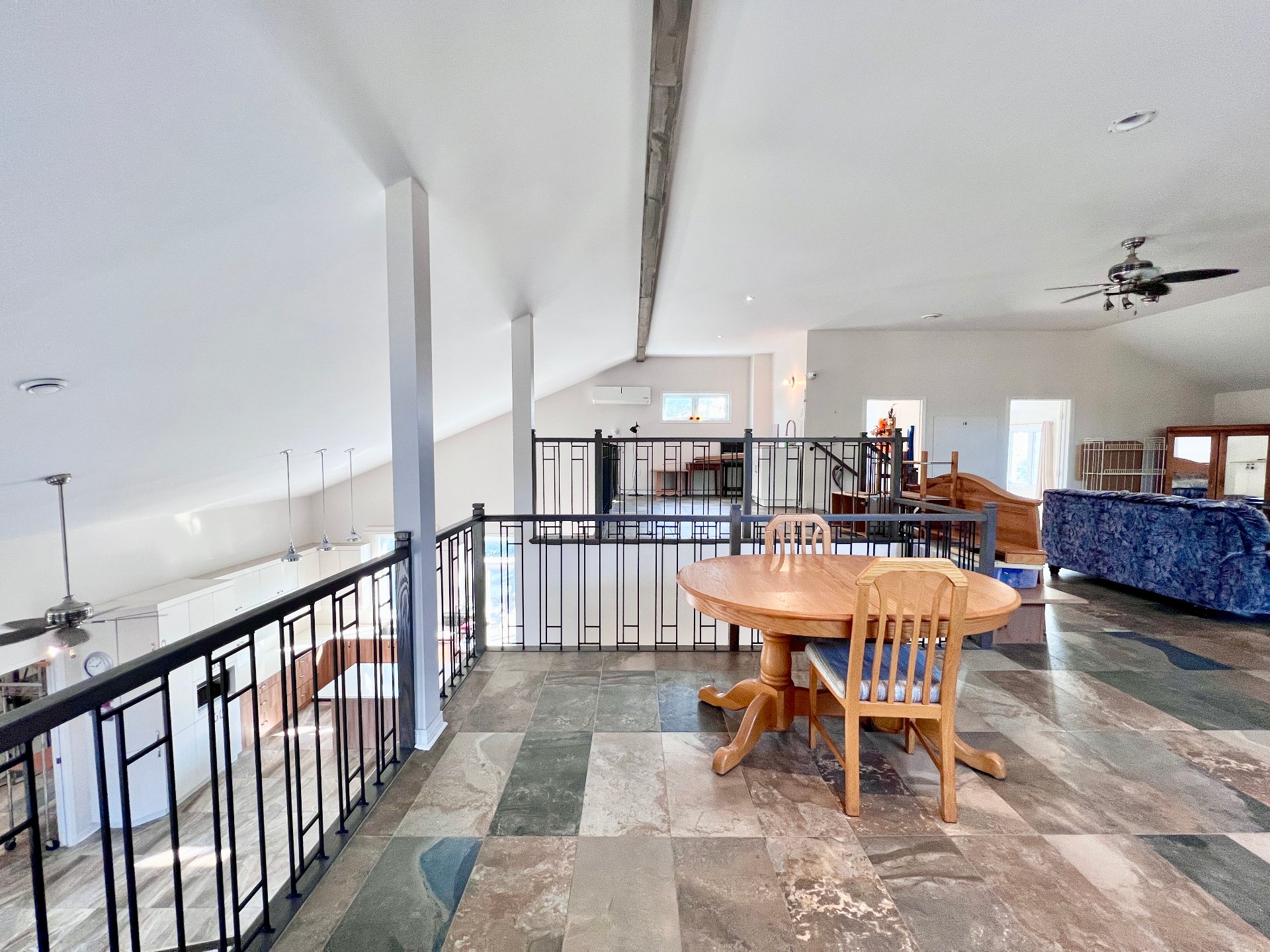 Two-storey main living unit.
