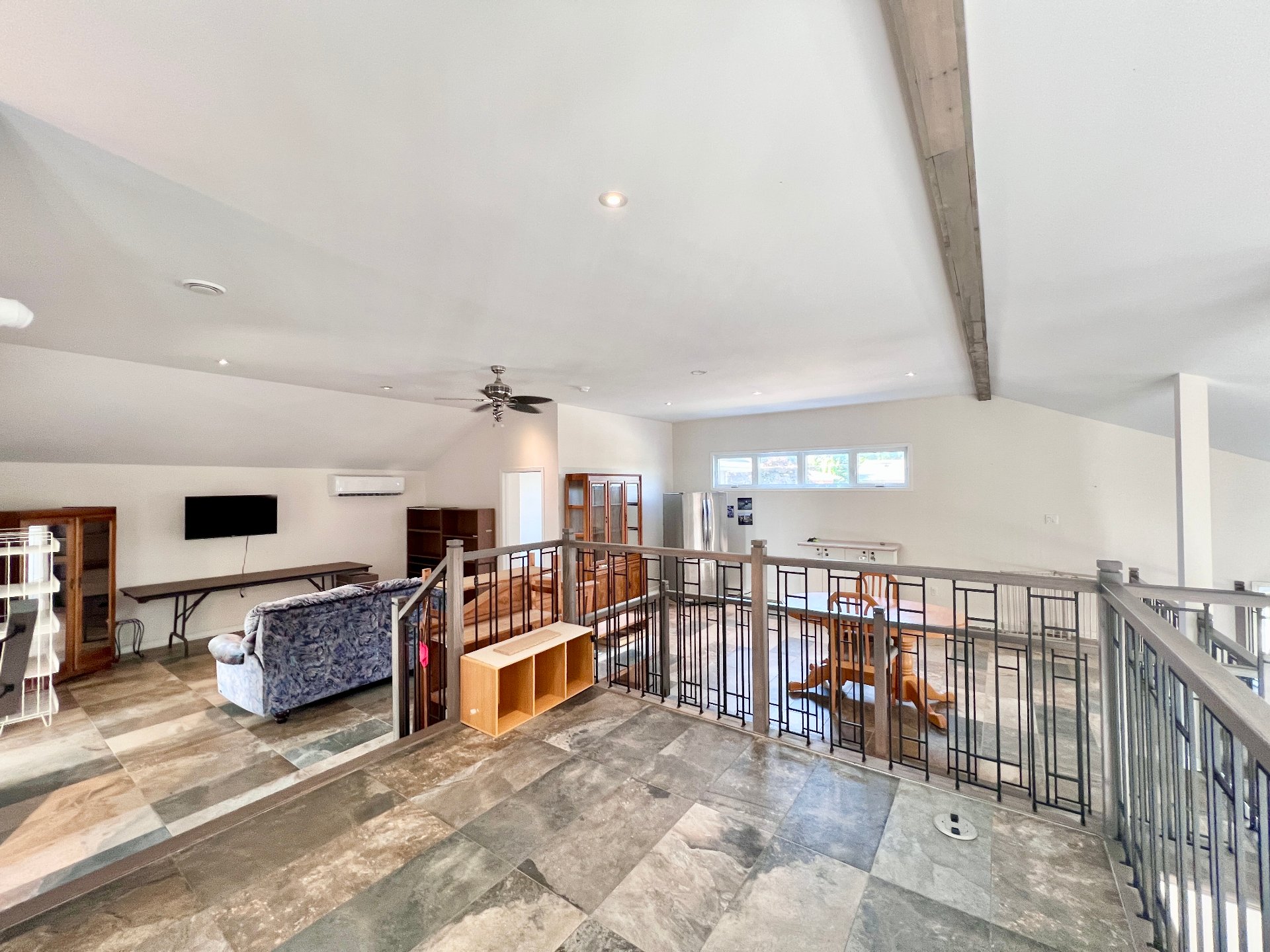 Two-storey main living unit.