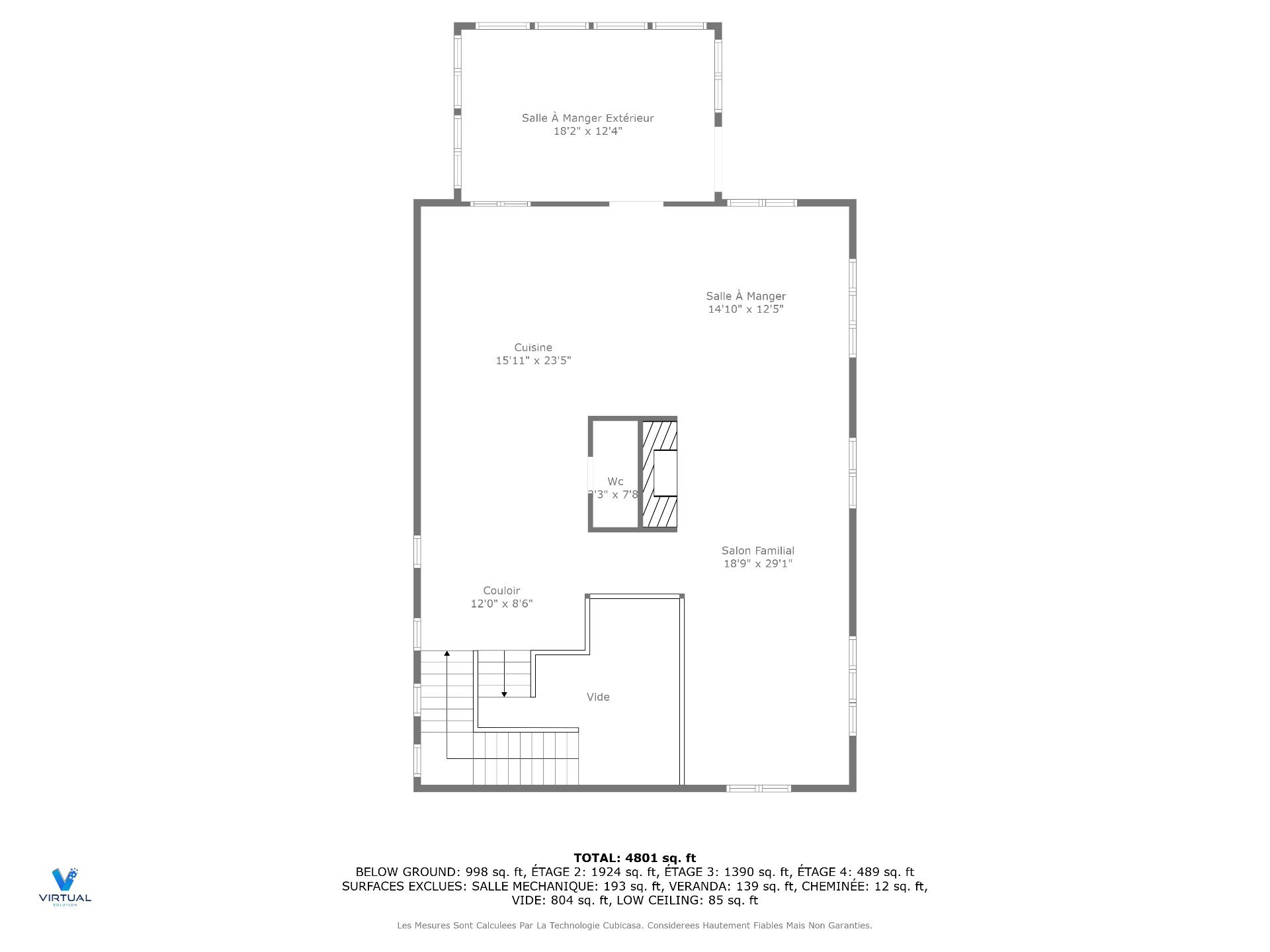 Plan (croquis) - 2ème étage
