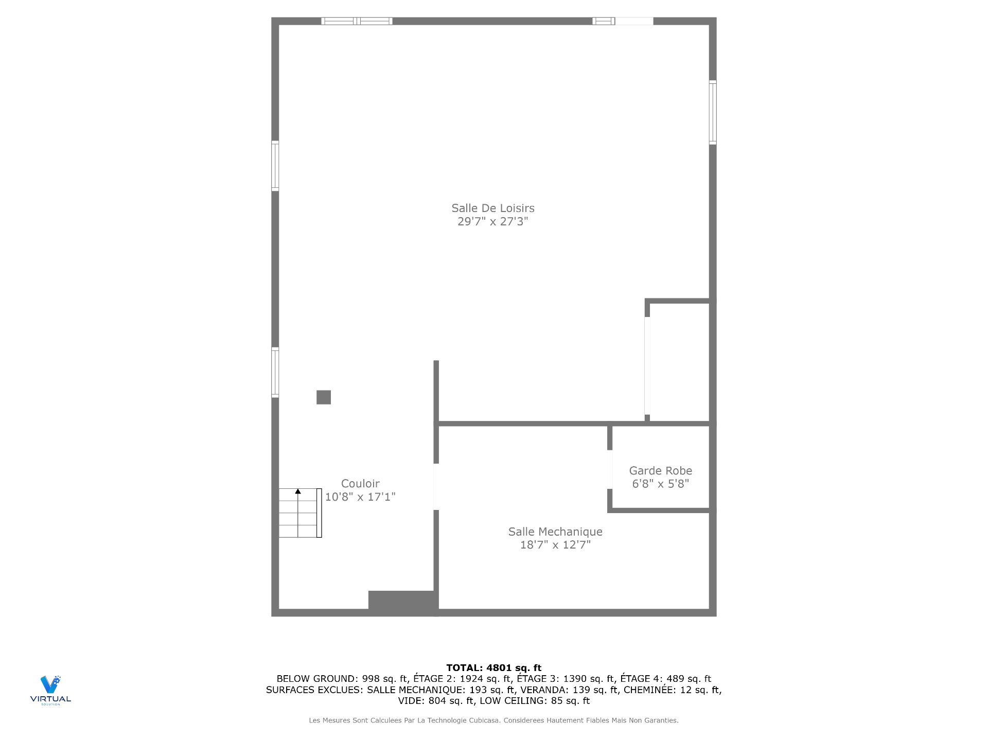 Plan (croquis) - Walk-out