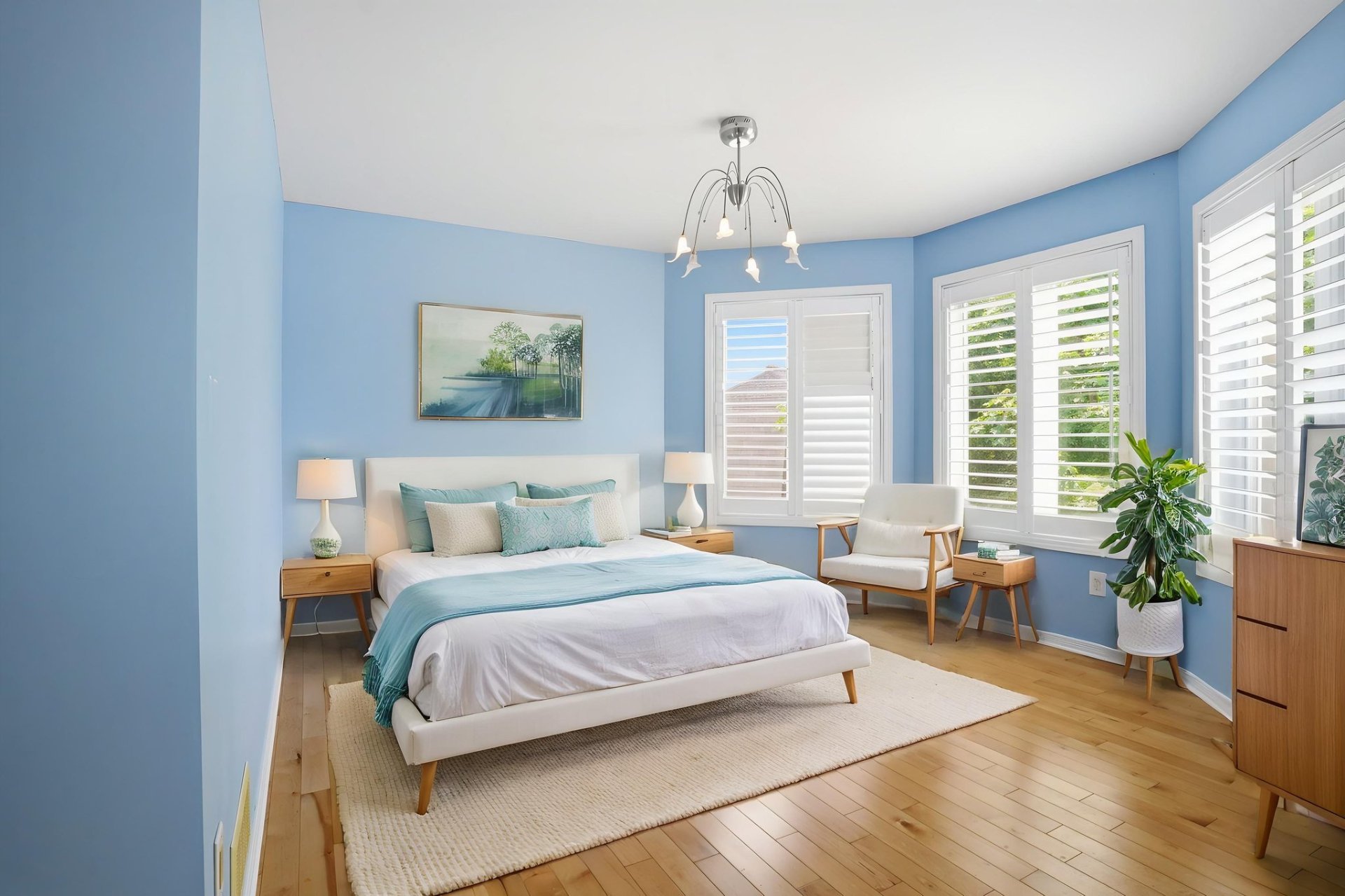 Chambre à coucher principale - Home staging virtuel