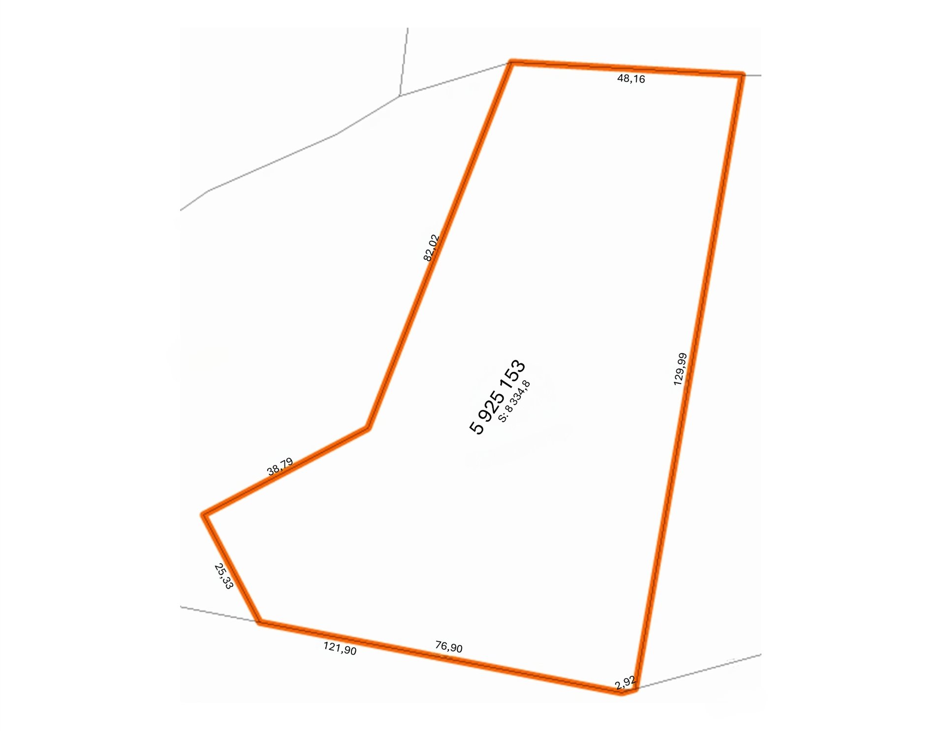 Drawing (sketch) - Lot map / dimensions