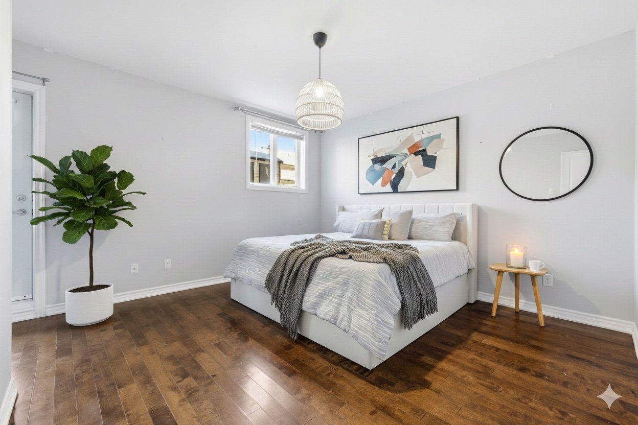 Master bedroom - Virtual staging