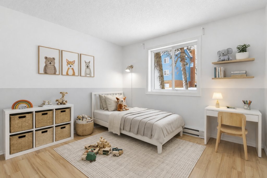 Chambre à coucher - photo staging virtuelle