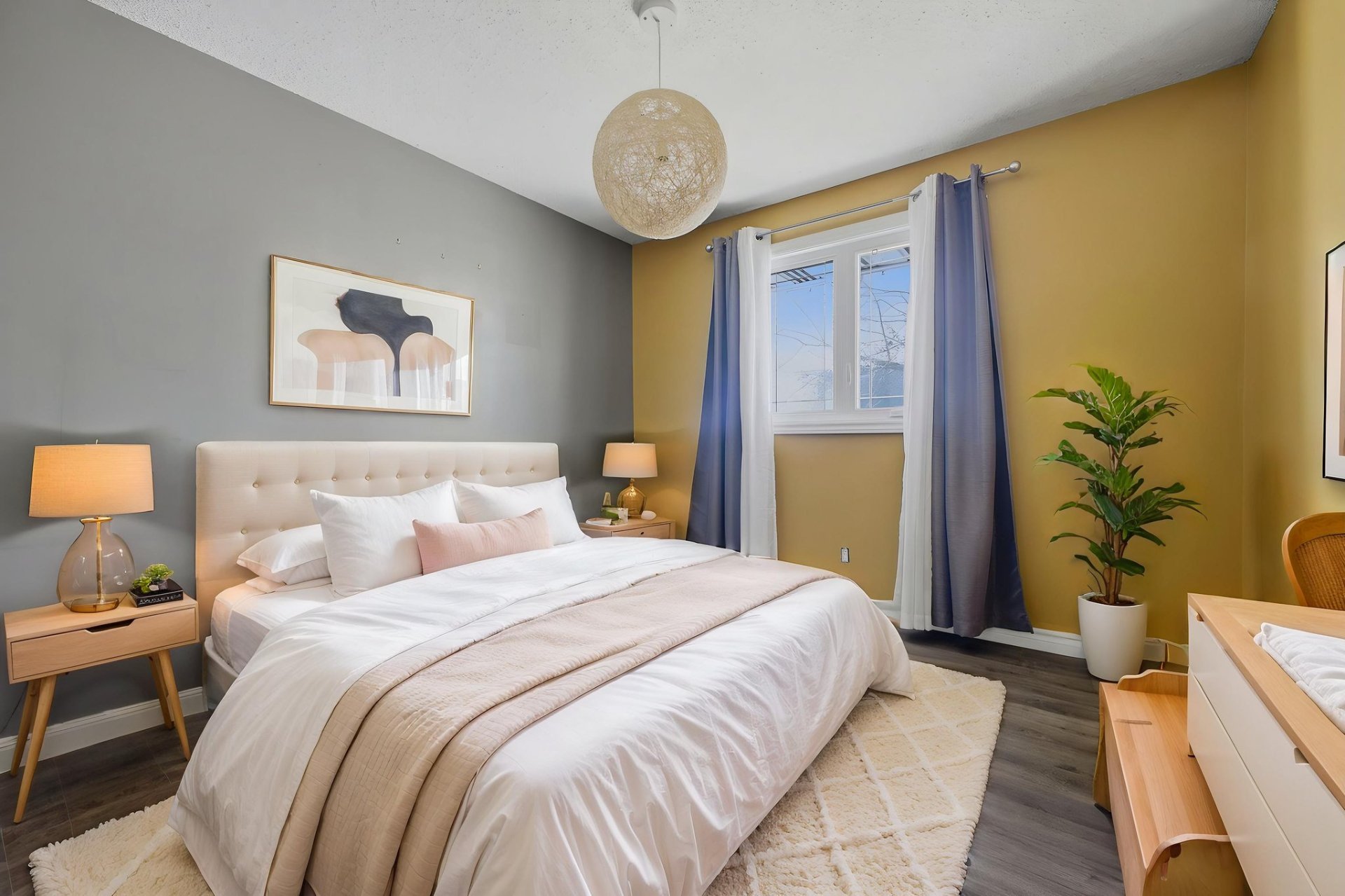 Chambre à coucher principale - Home Staging photo