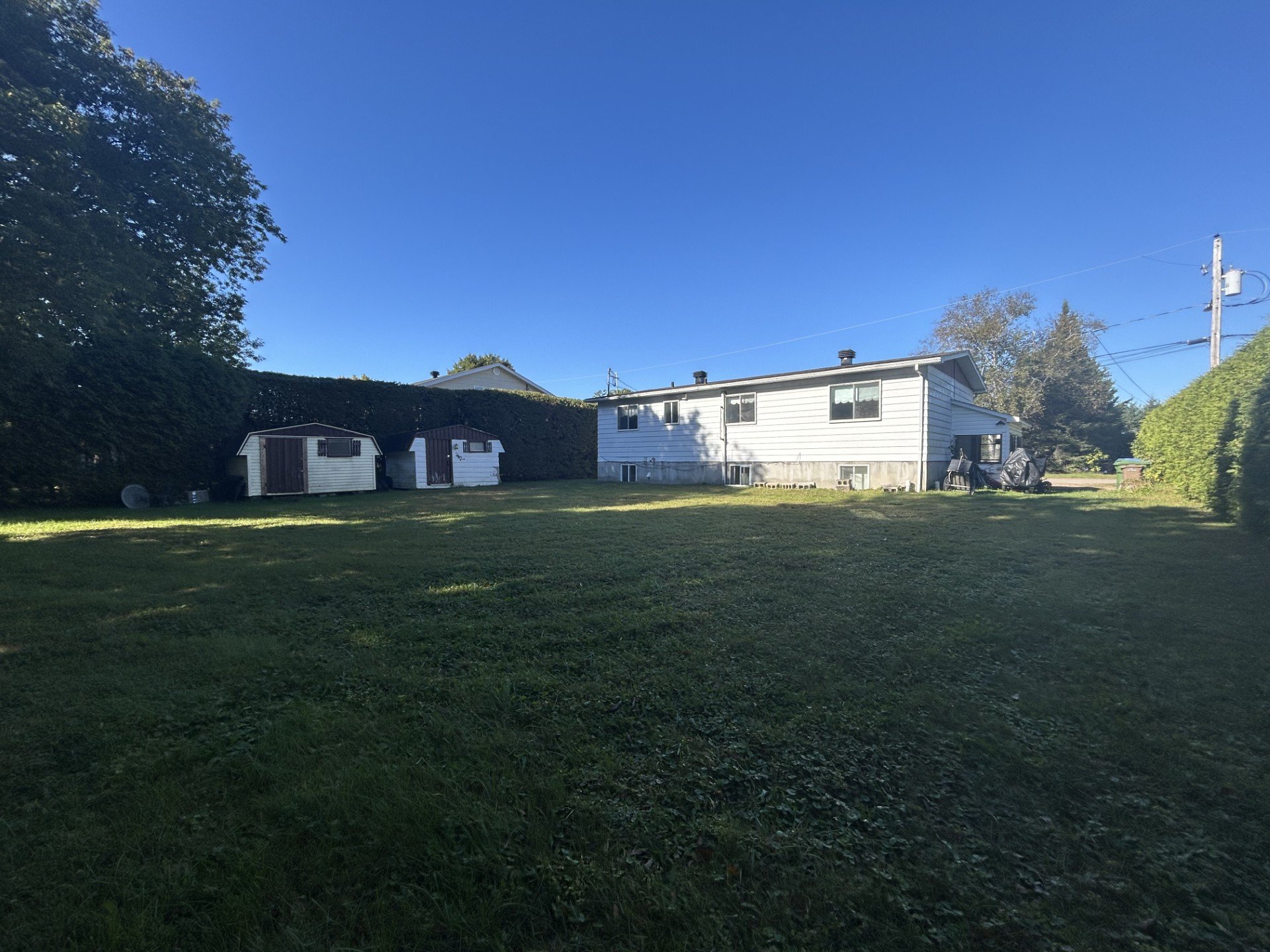 Back facade