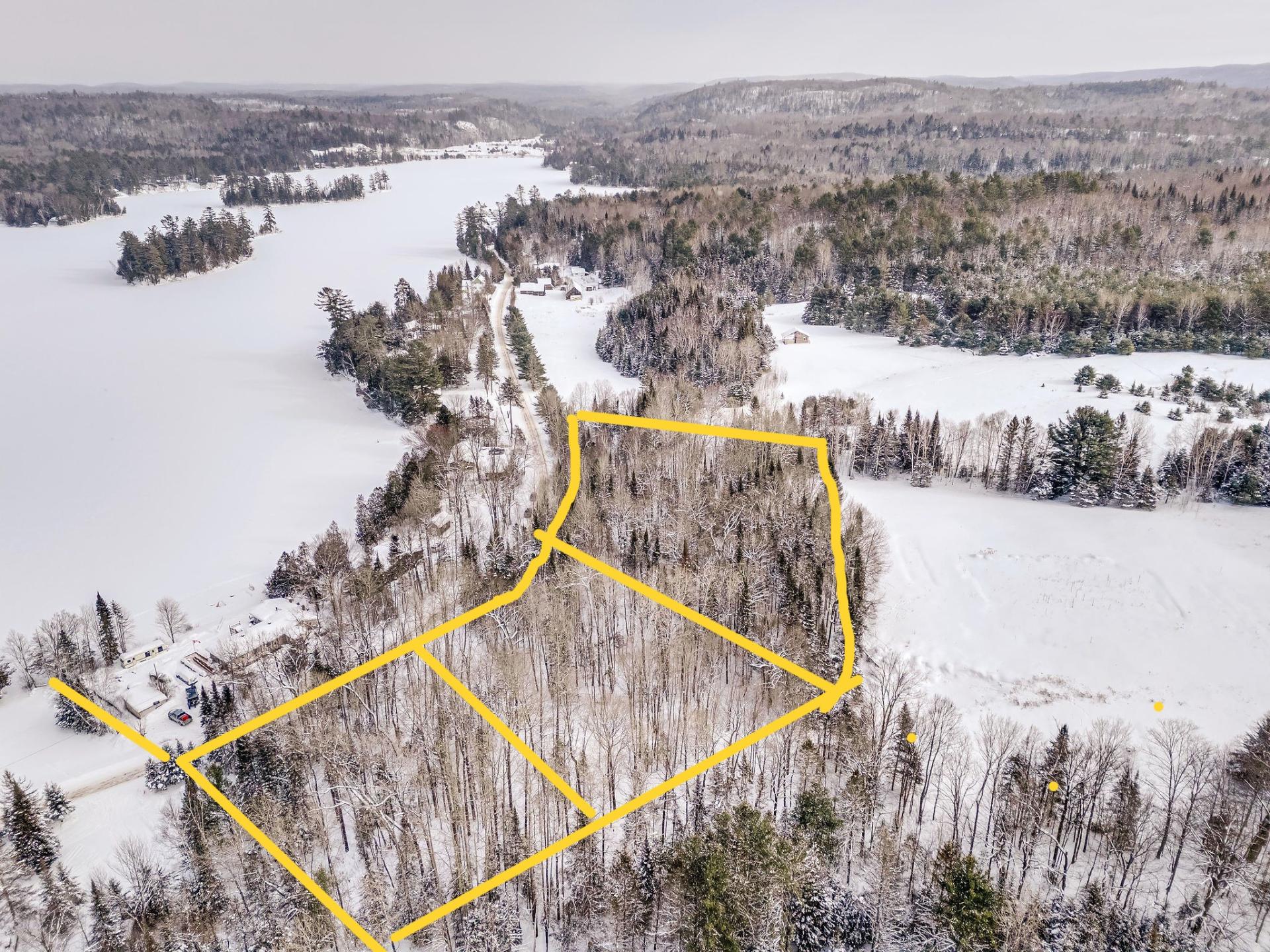 Aerial photo - View showing lac near the lots.