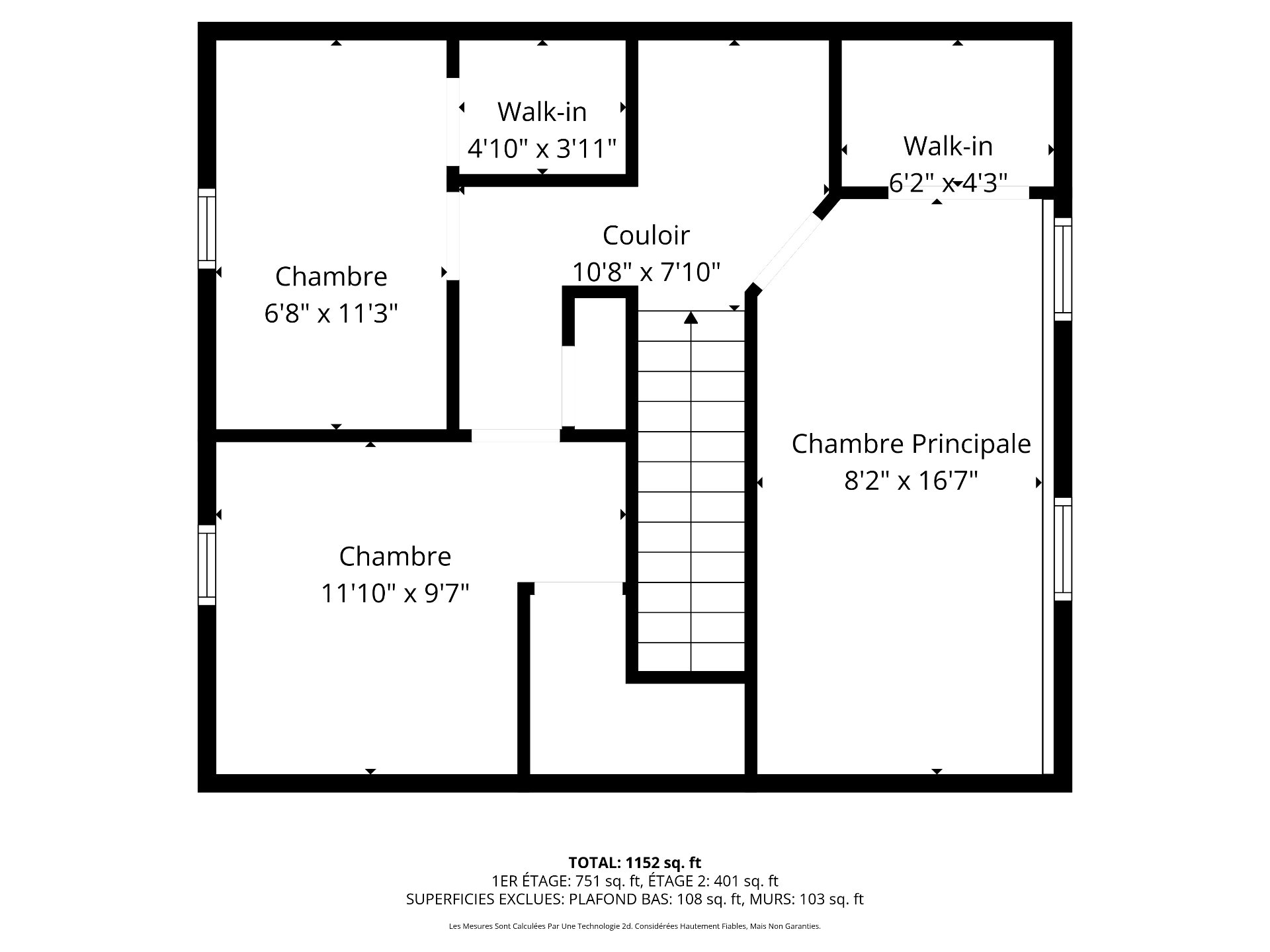 Plan (croquis) - 2e étage