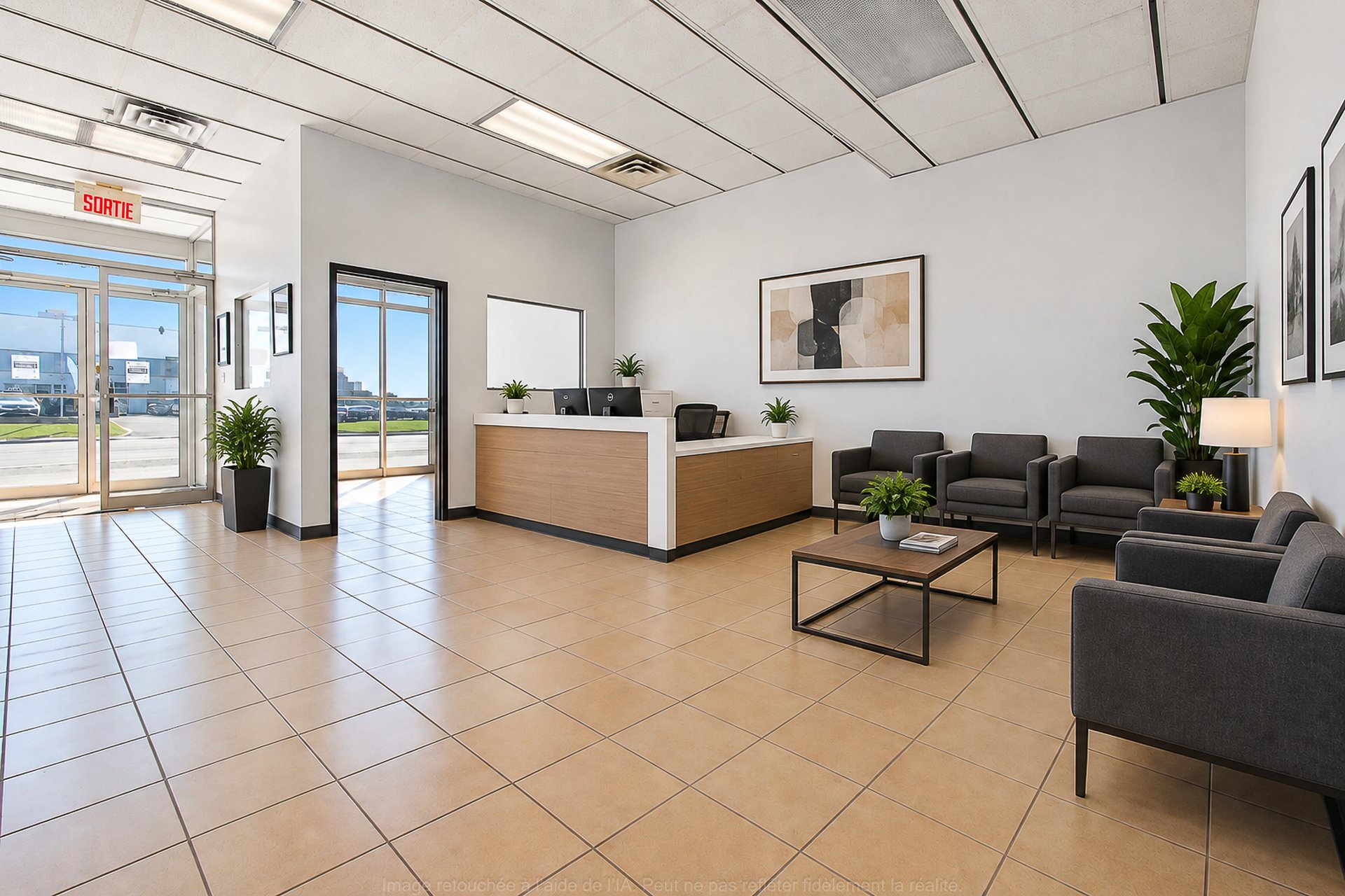 Reception area