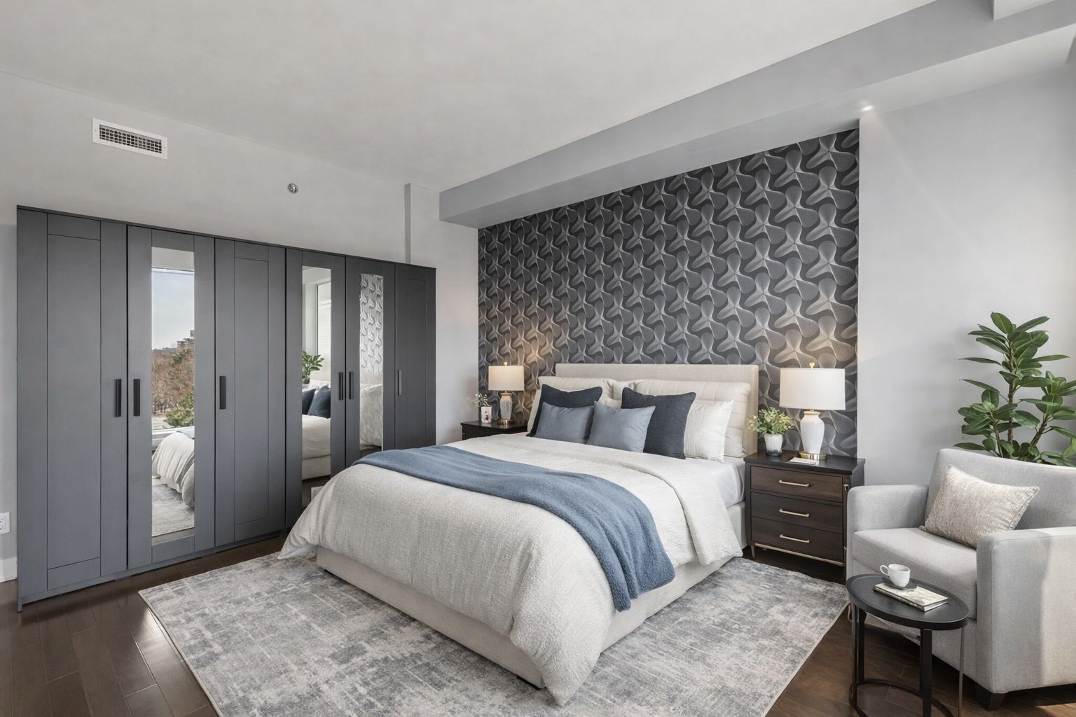 Bedroom - Virtually staged, for visual purposes only.