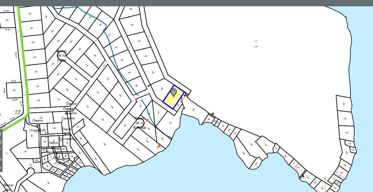 Drawing (sketch) - 1171 chemin Pointe-Indienne (in yellow))