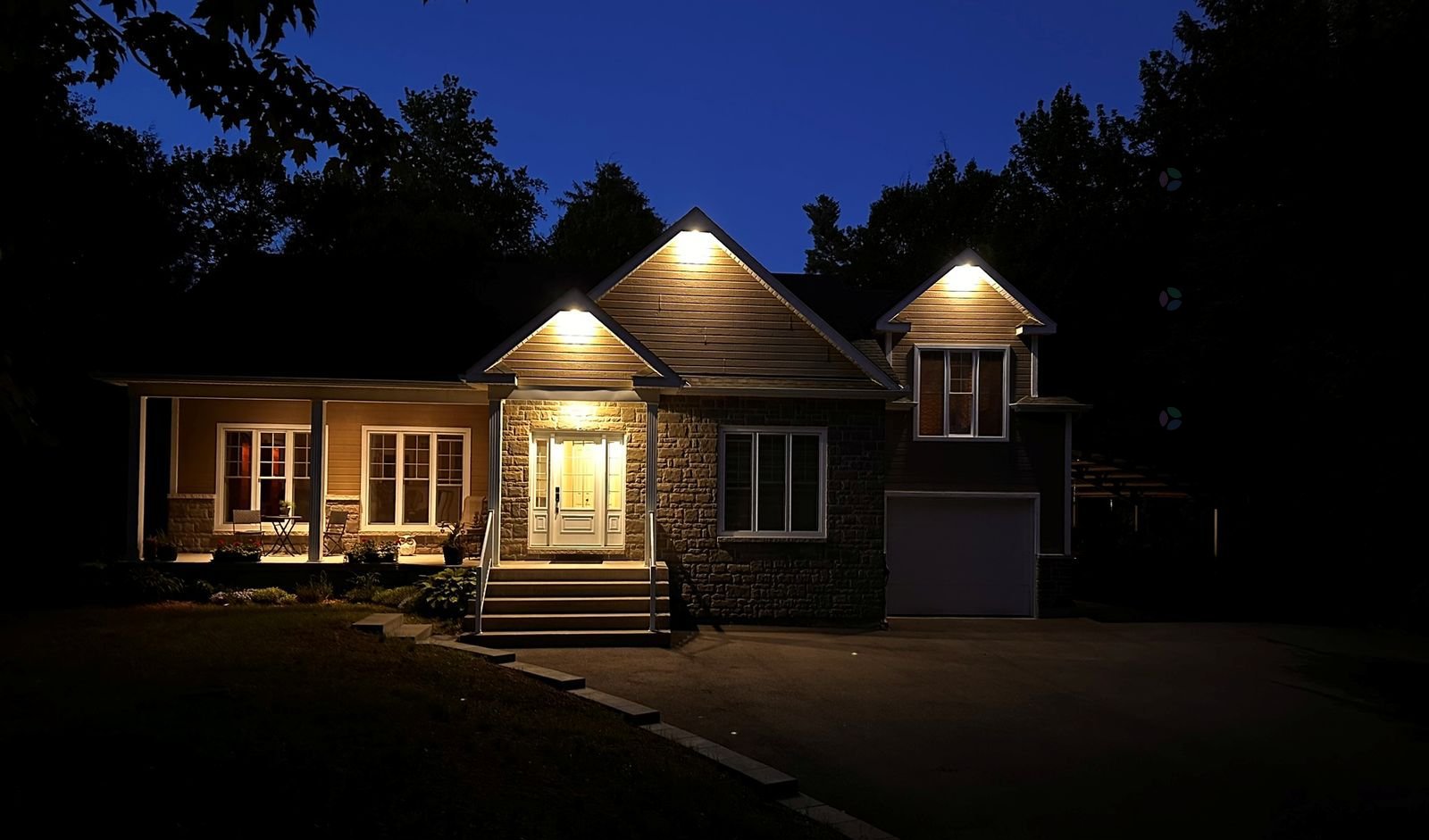 Photo façade de soir