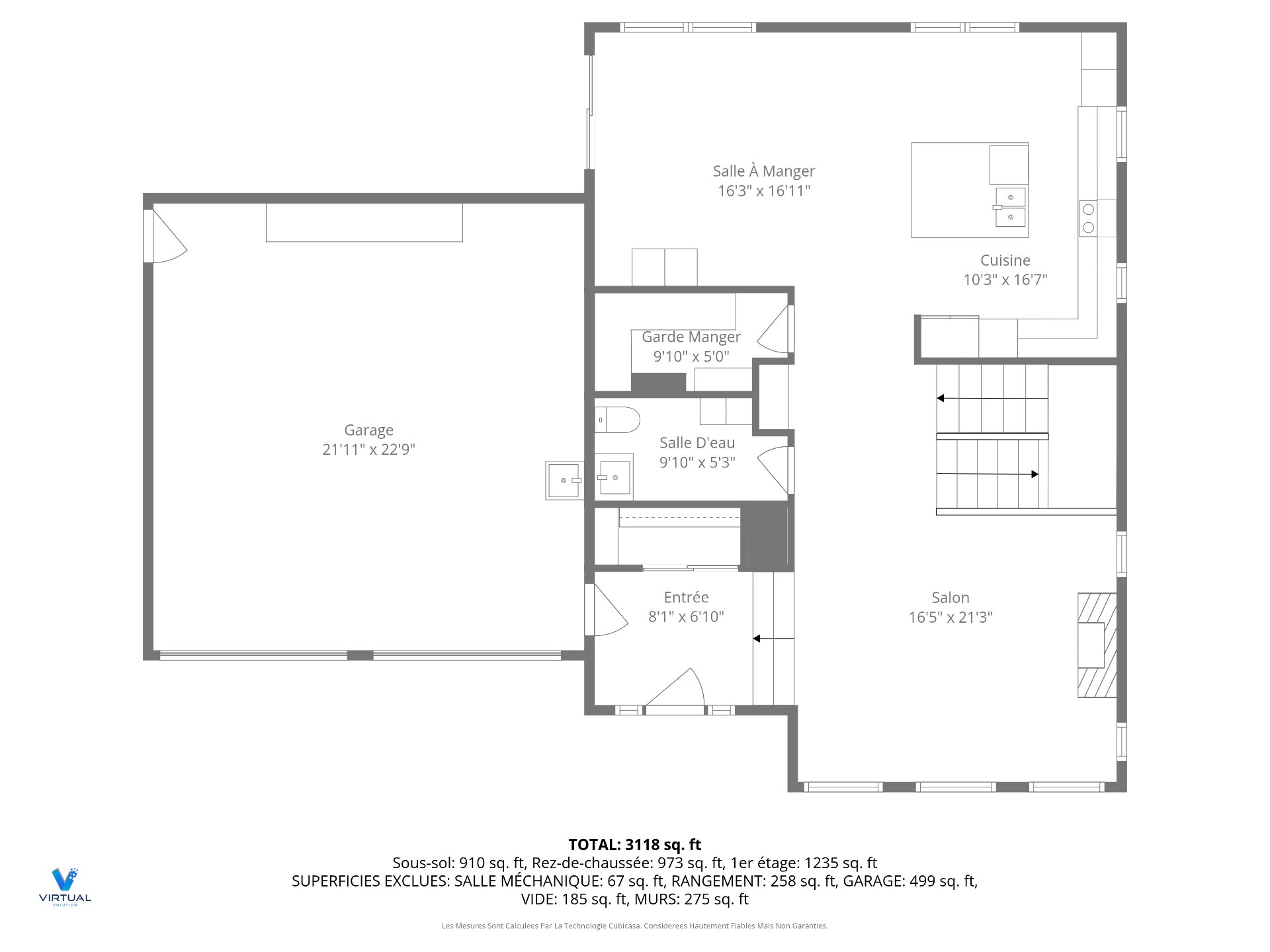 Plan (croquis) - Rez-de-chaussée