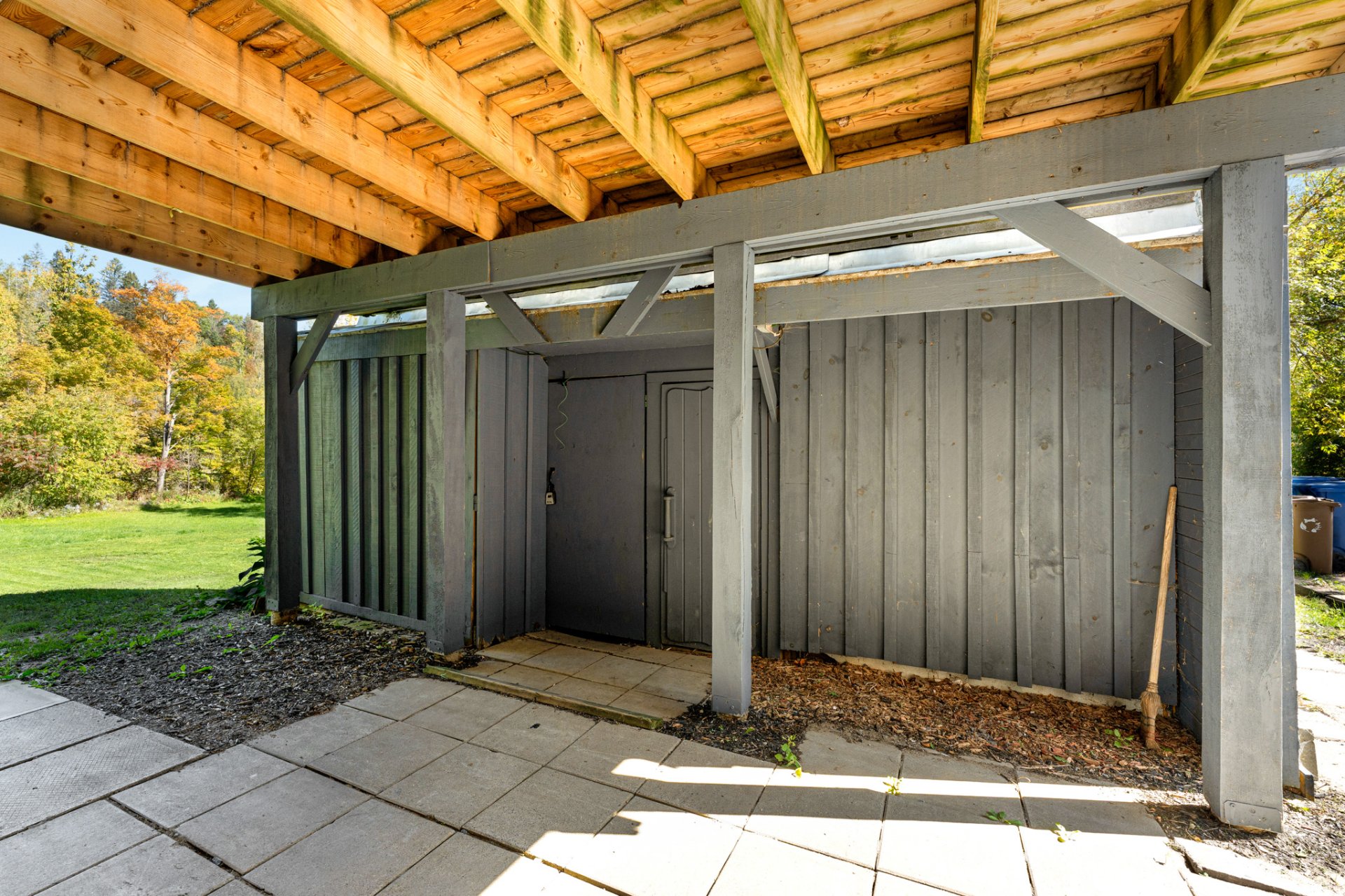 And shed