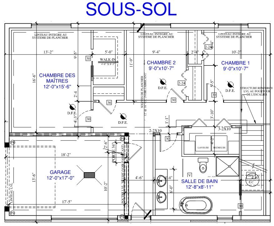 Autre - Plan sous-sol