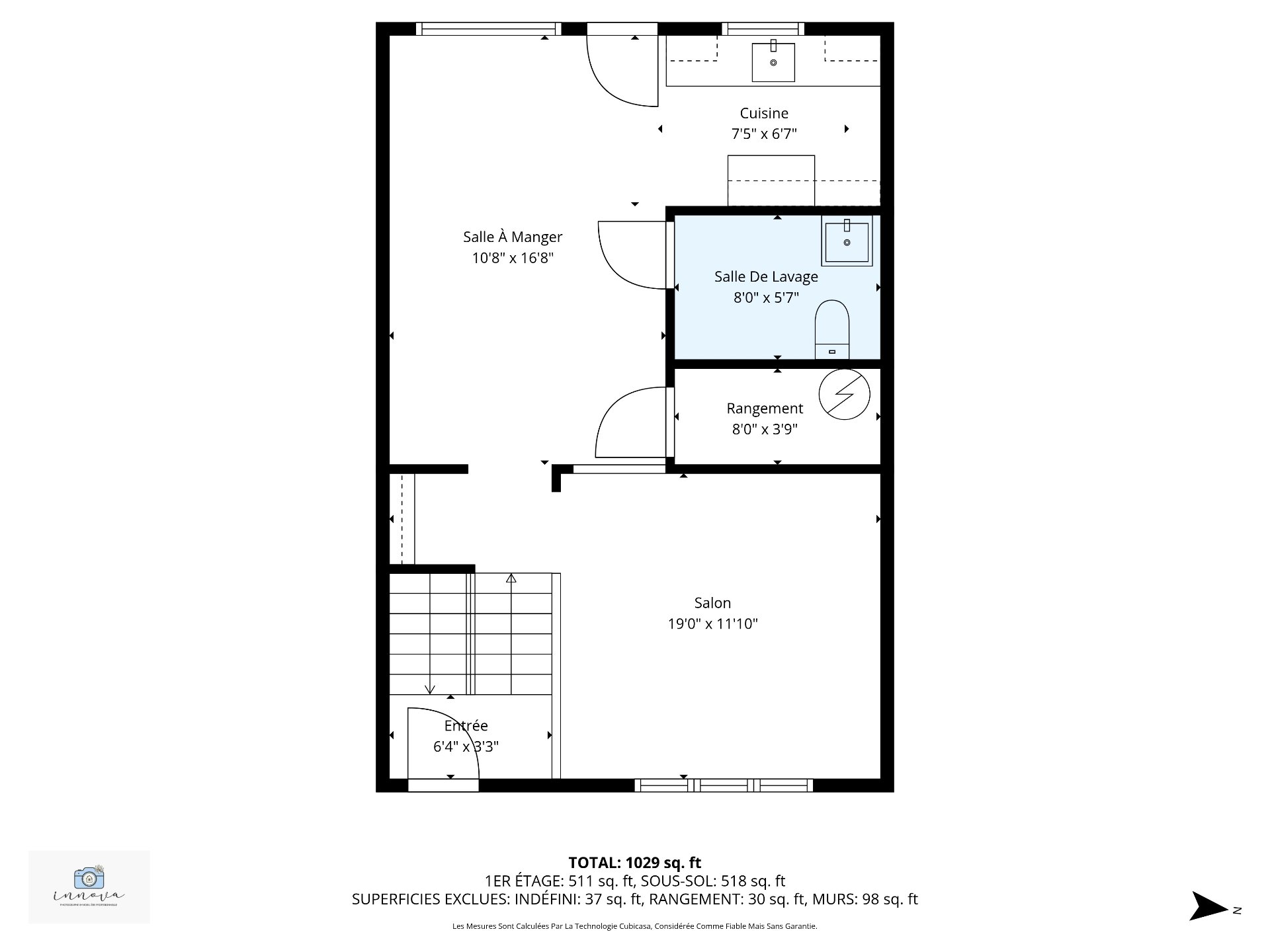 Plan (croquis) - Rez-de-Chaussé