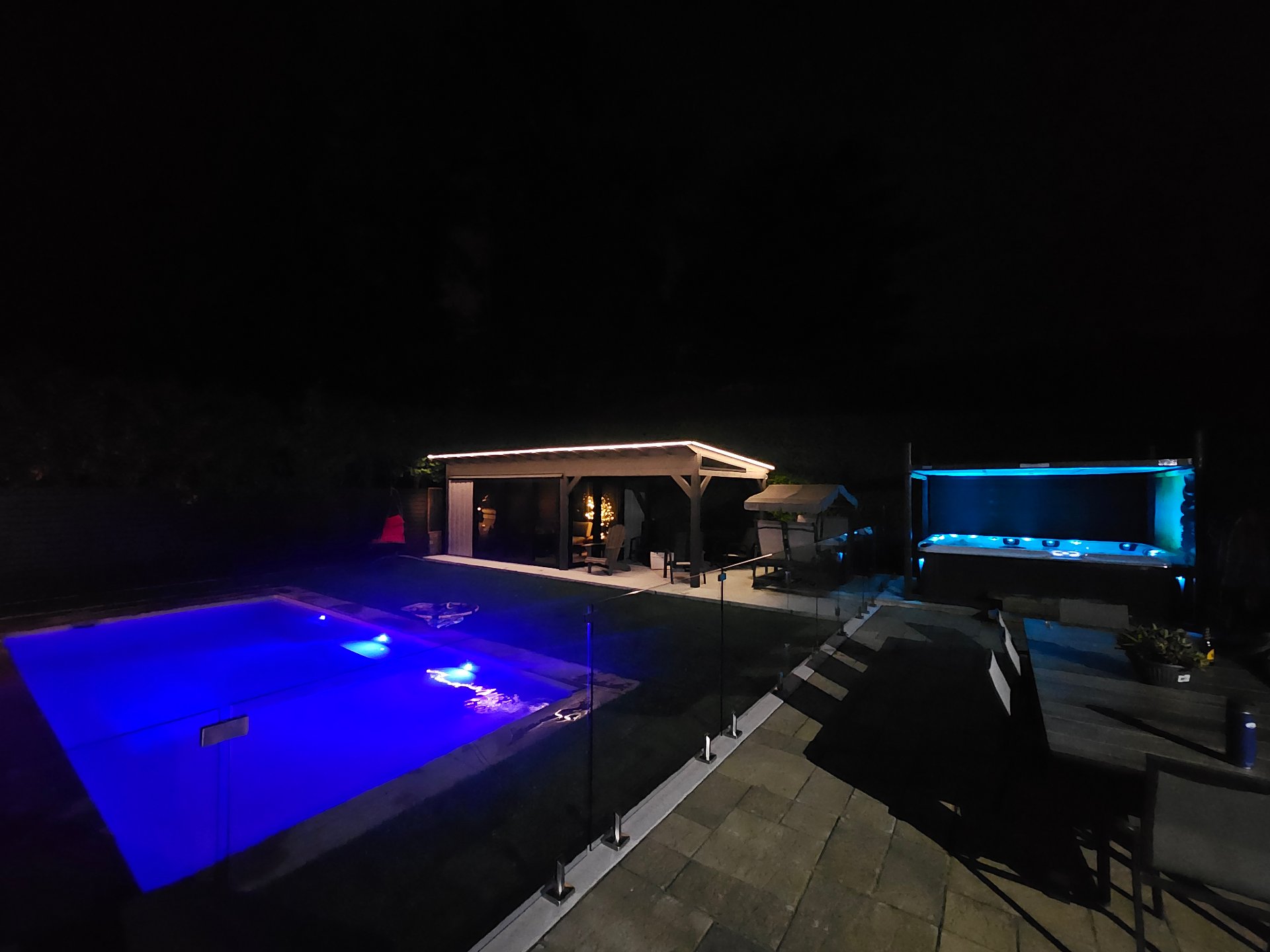 Other - Night picture of the backyard
