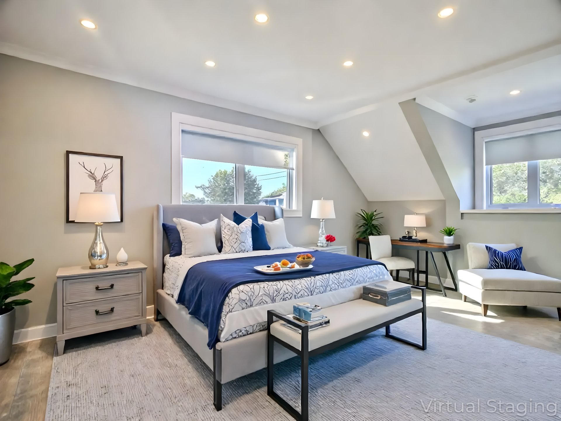 Chambre à coucher principale - Virtual Staging