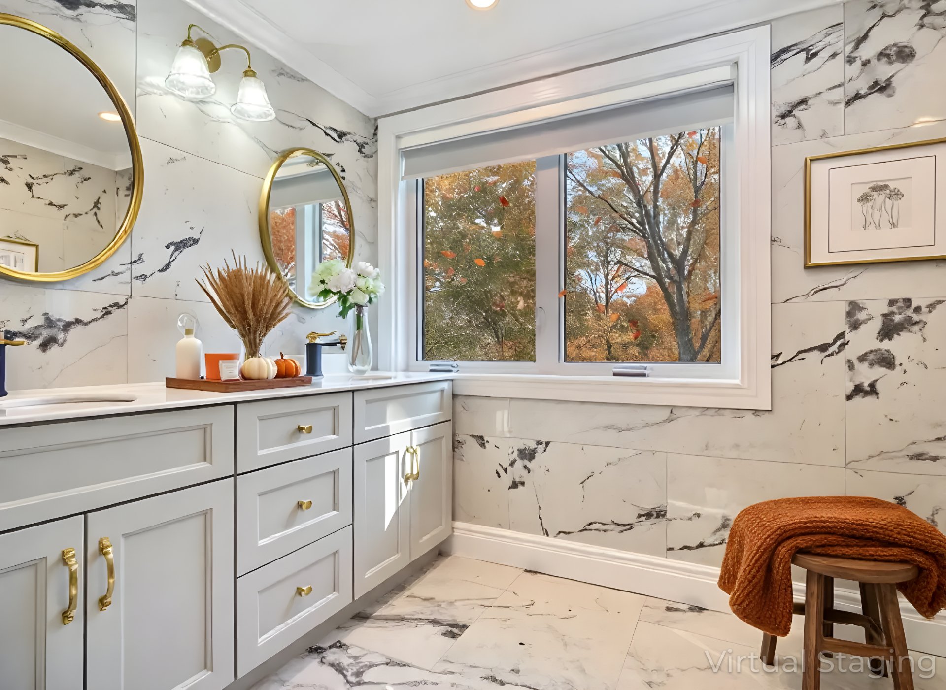 Salle de bains attenante à la CCP - Virtual Staging