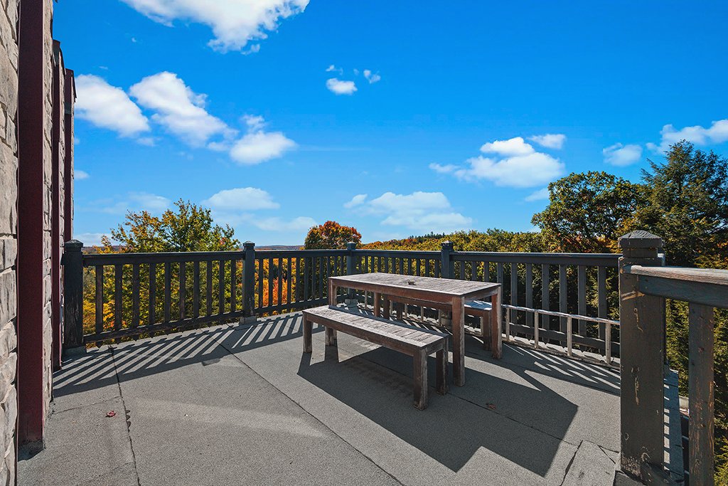 Balcony located on the fourth floor