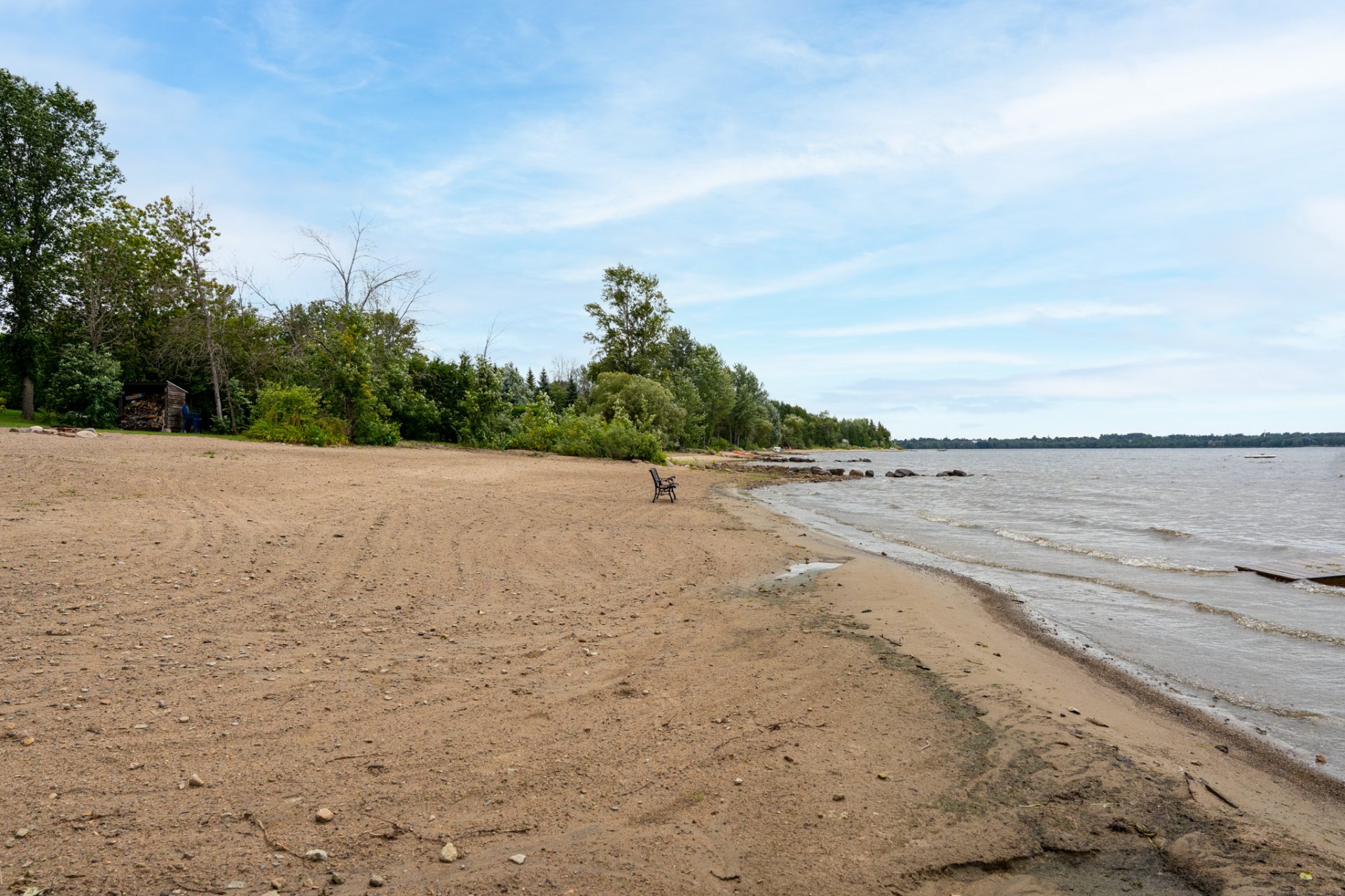 Accès au plan d'eau