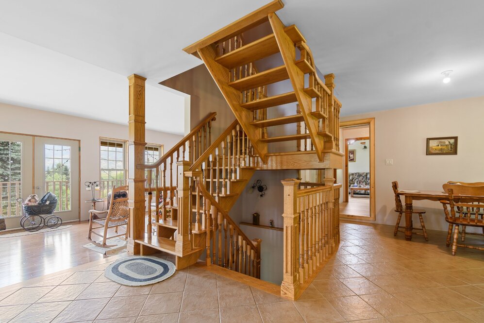 Staircase - wood chain staircase