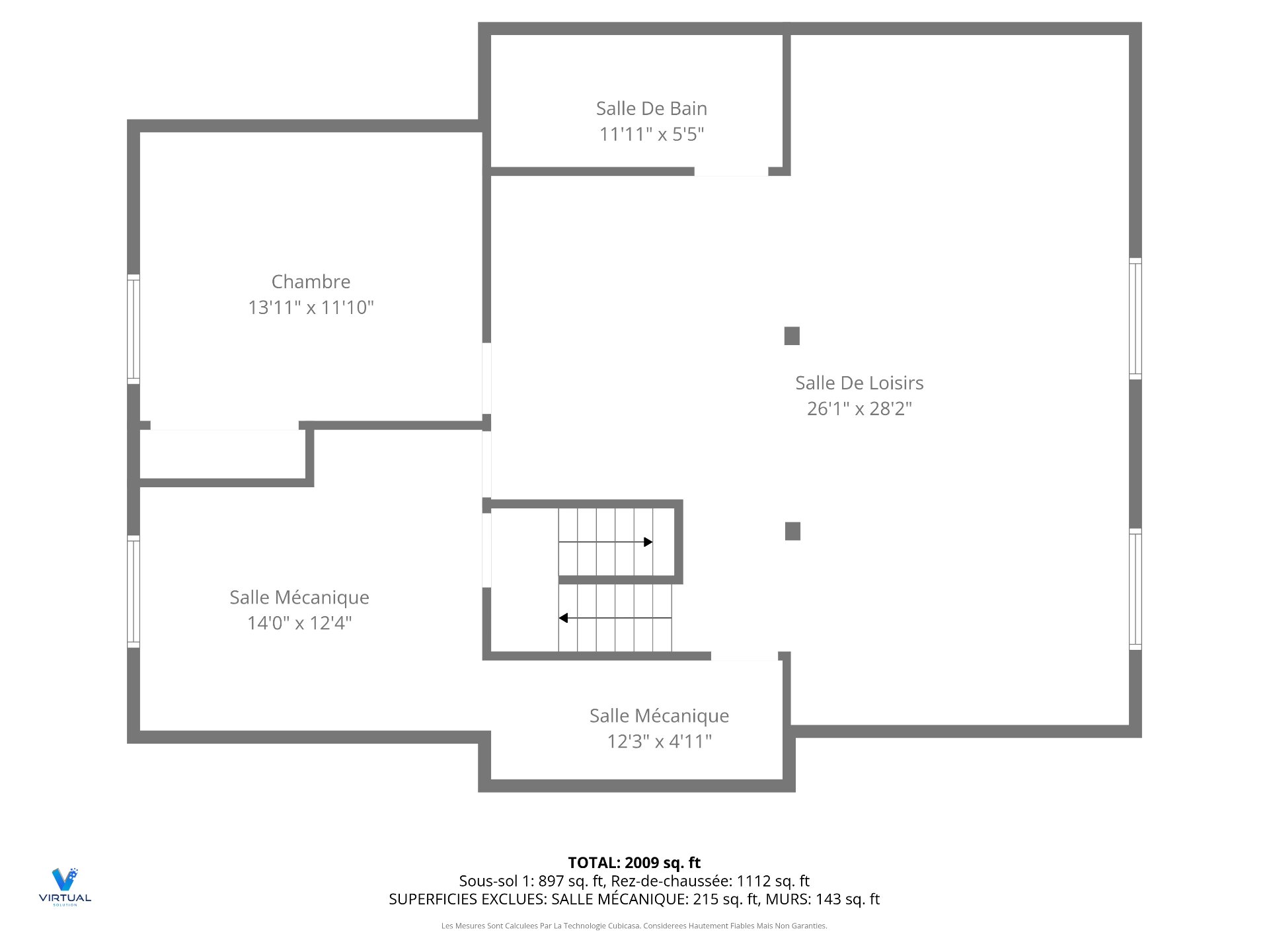 Plan (croquis) - Sous-sol