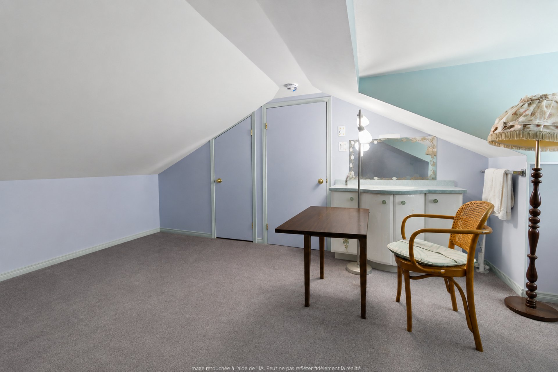 Évier dans la chambre au 2e étage
