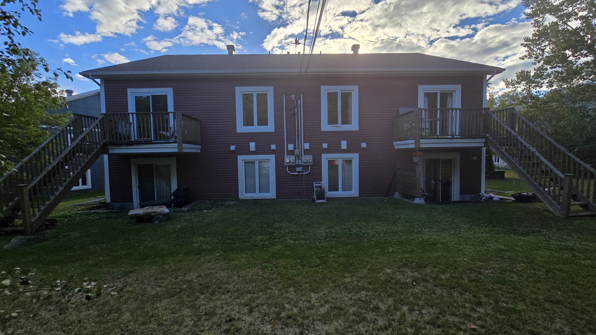 Back facade