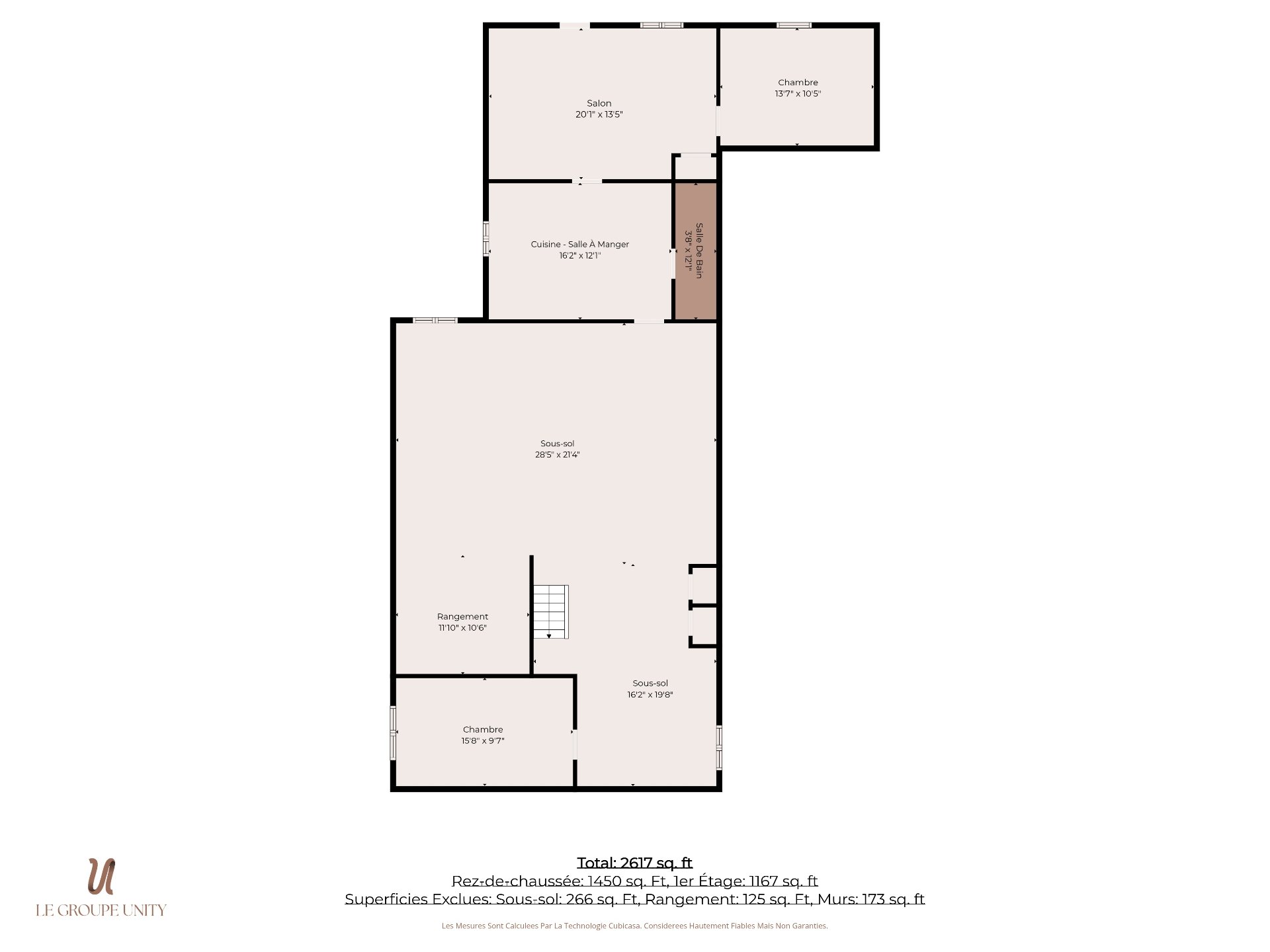 Drawing (sketch) - Unit B + basement of the main unit