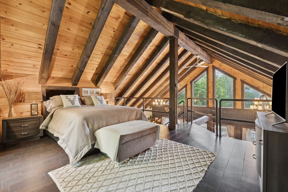 Chambre à coucher principale - avec vue spectaculaire