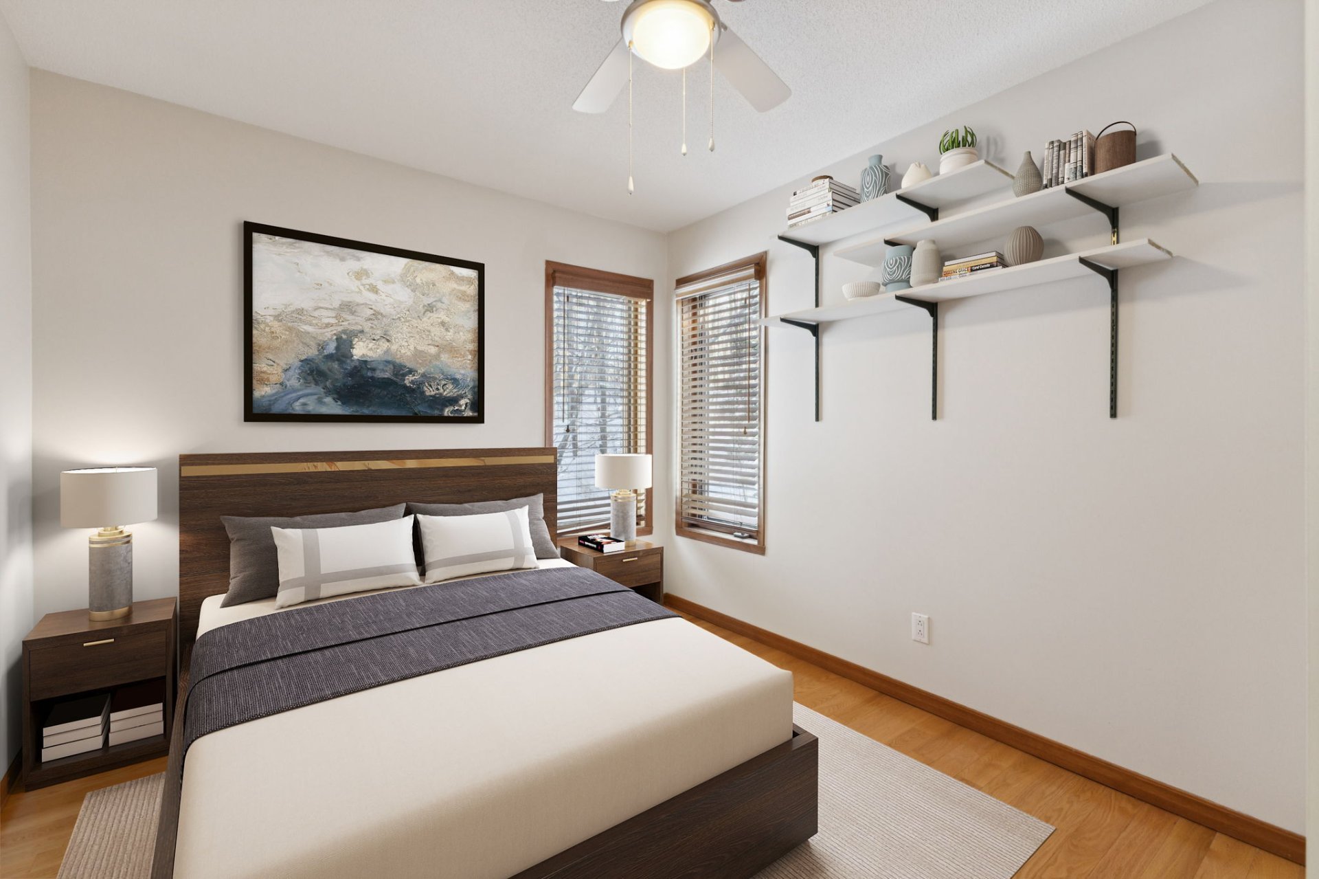 Chambre à coucher - Rez de chaussé ou bureau