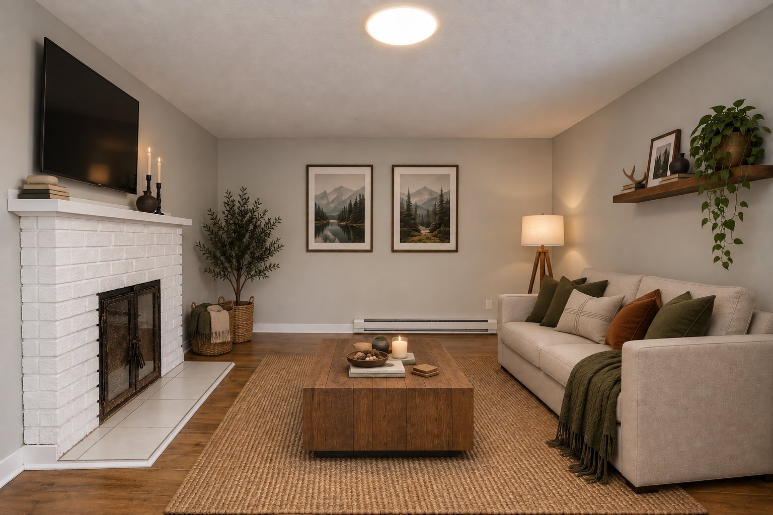 Photo with virtual furniture