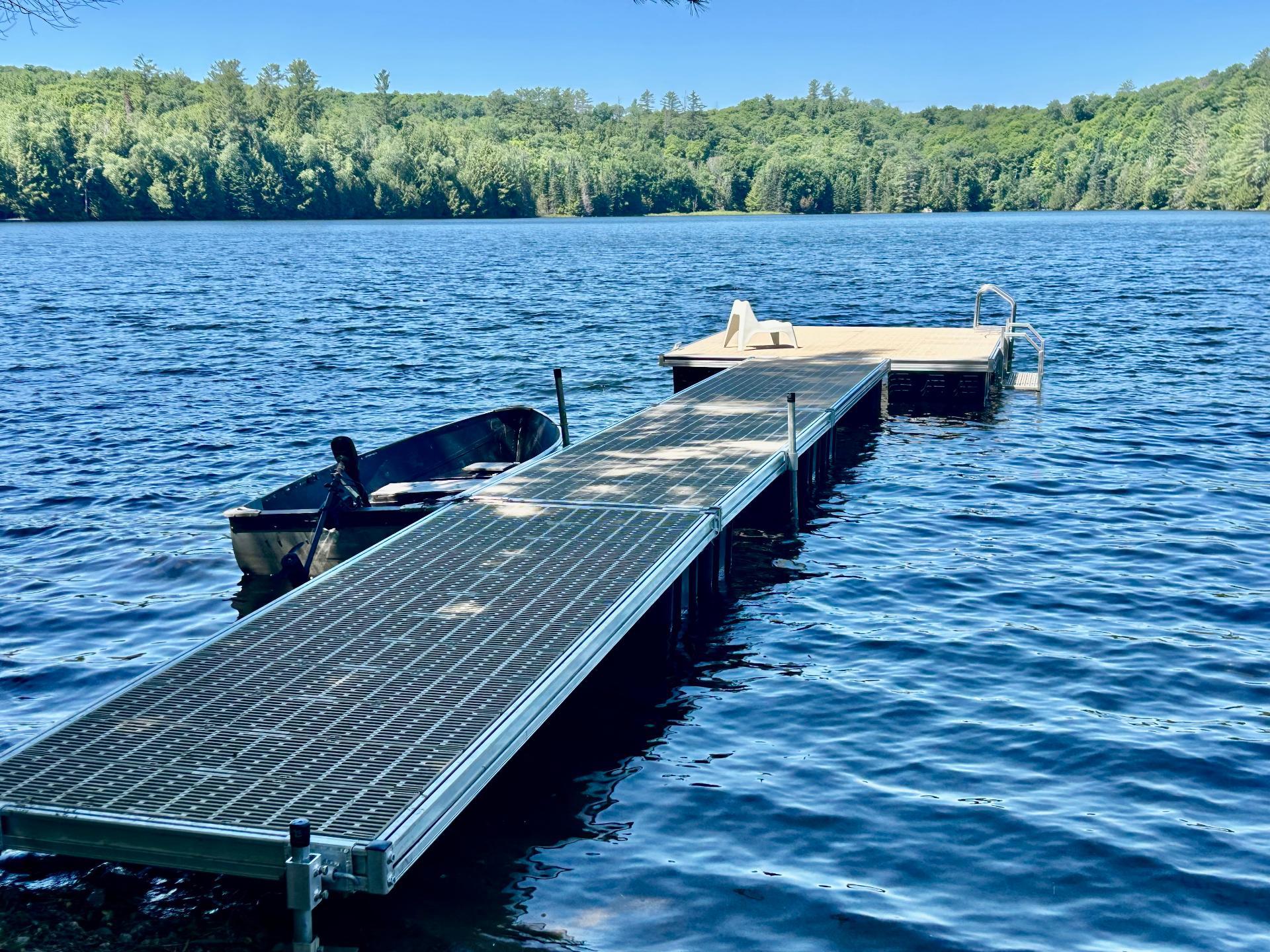 Accès au plan d'eau