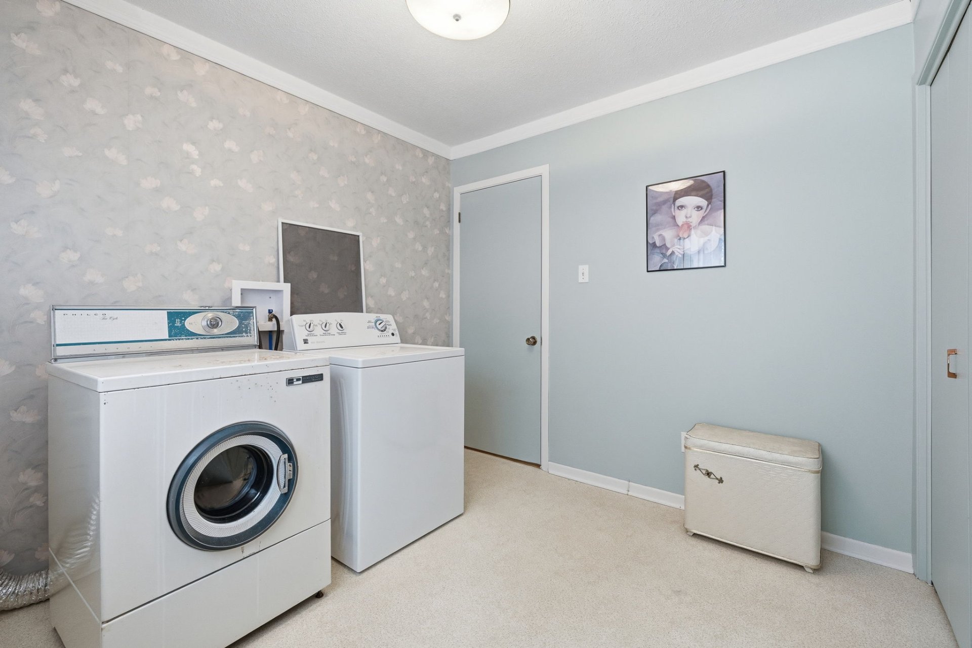 Salle de lavage - Chambre transformée en salle de lavage