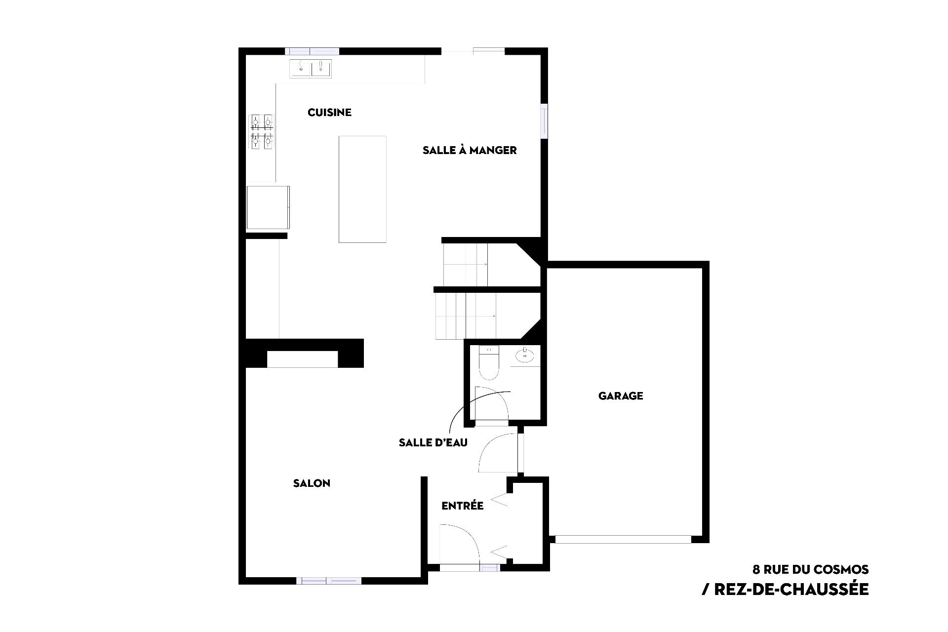 Plan (croquis) - Rez-de-chaussée