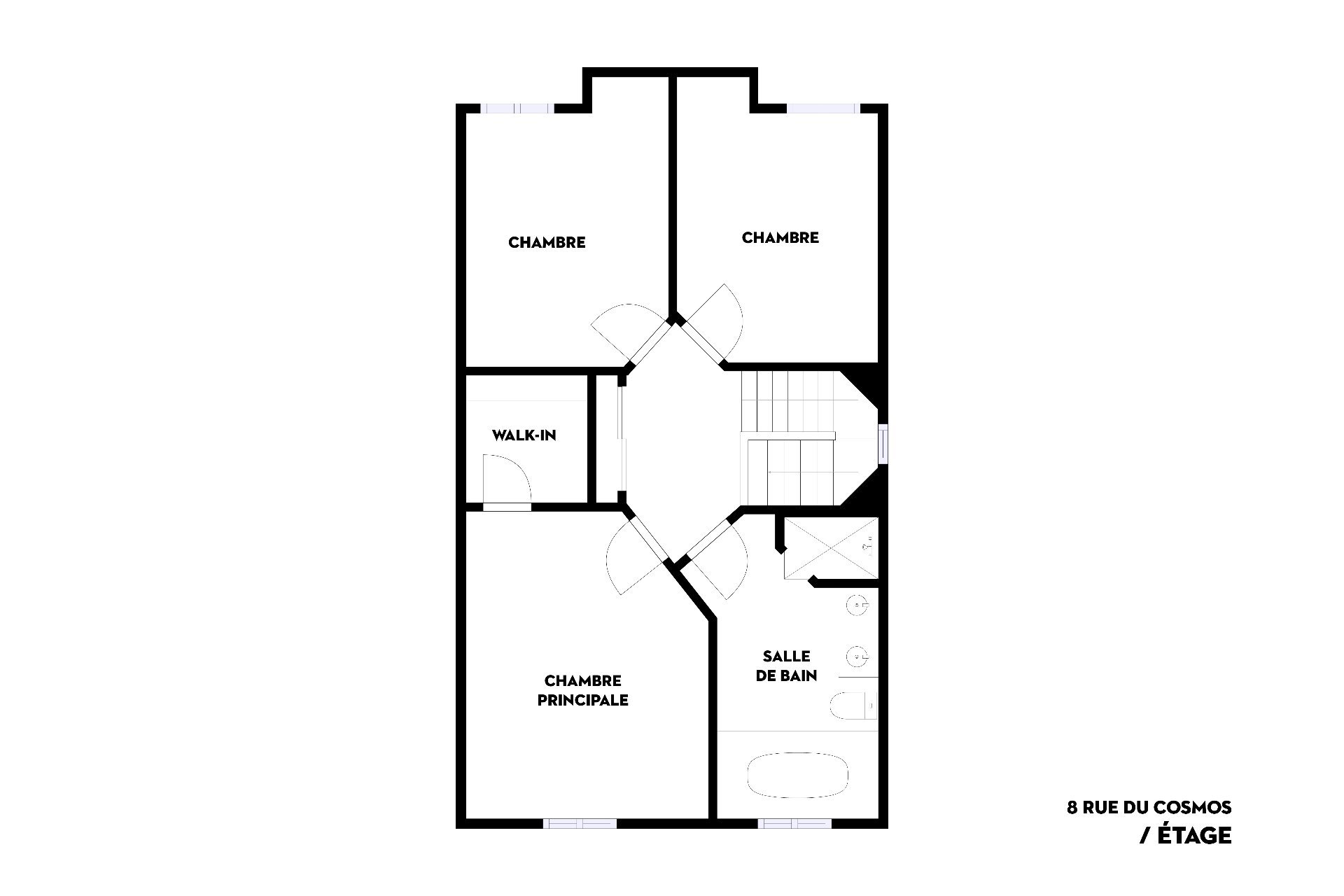 Plan (croquis) - Étage
