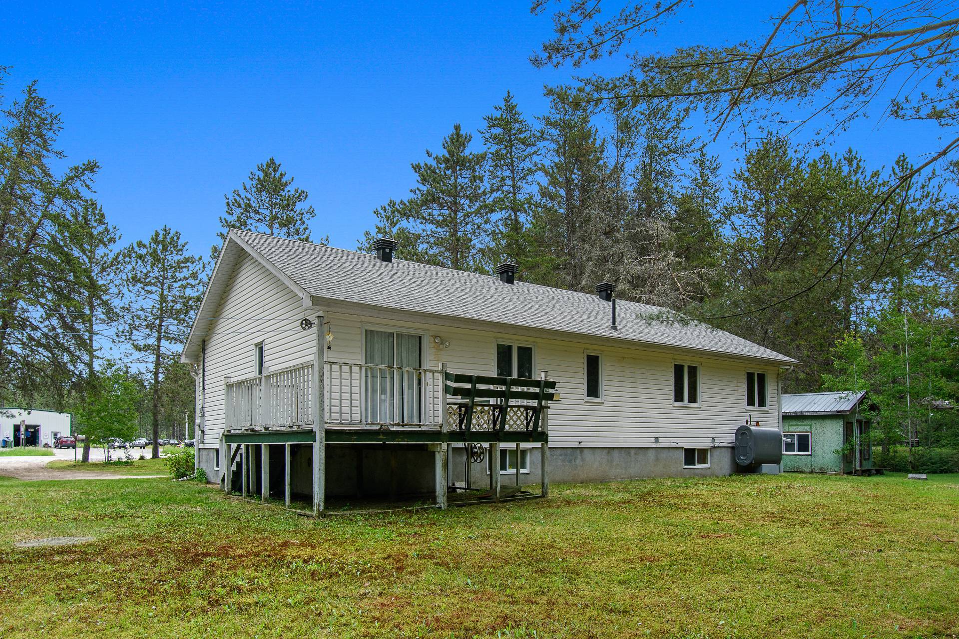 Back facade